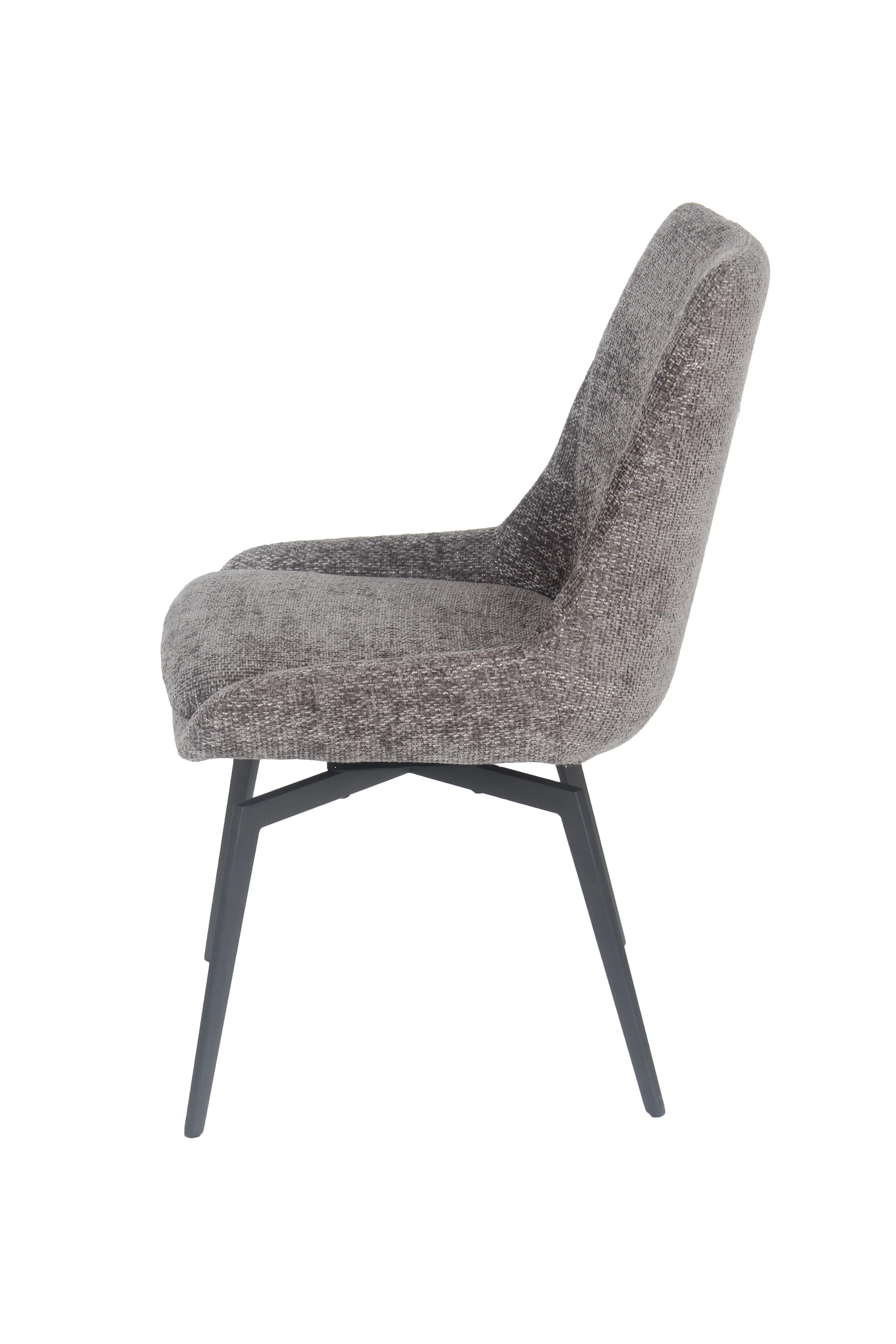CEO 180 Degree Return Swivel Upholstered Dining Chair in Oyster (Set of 2) - Image 3