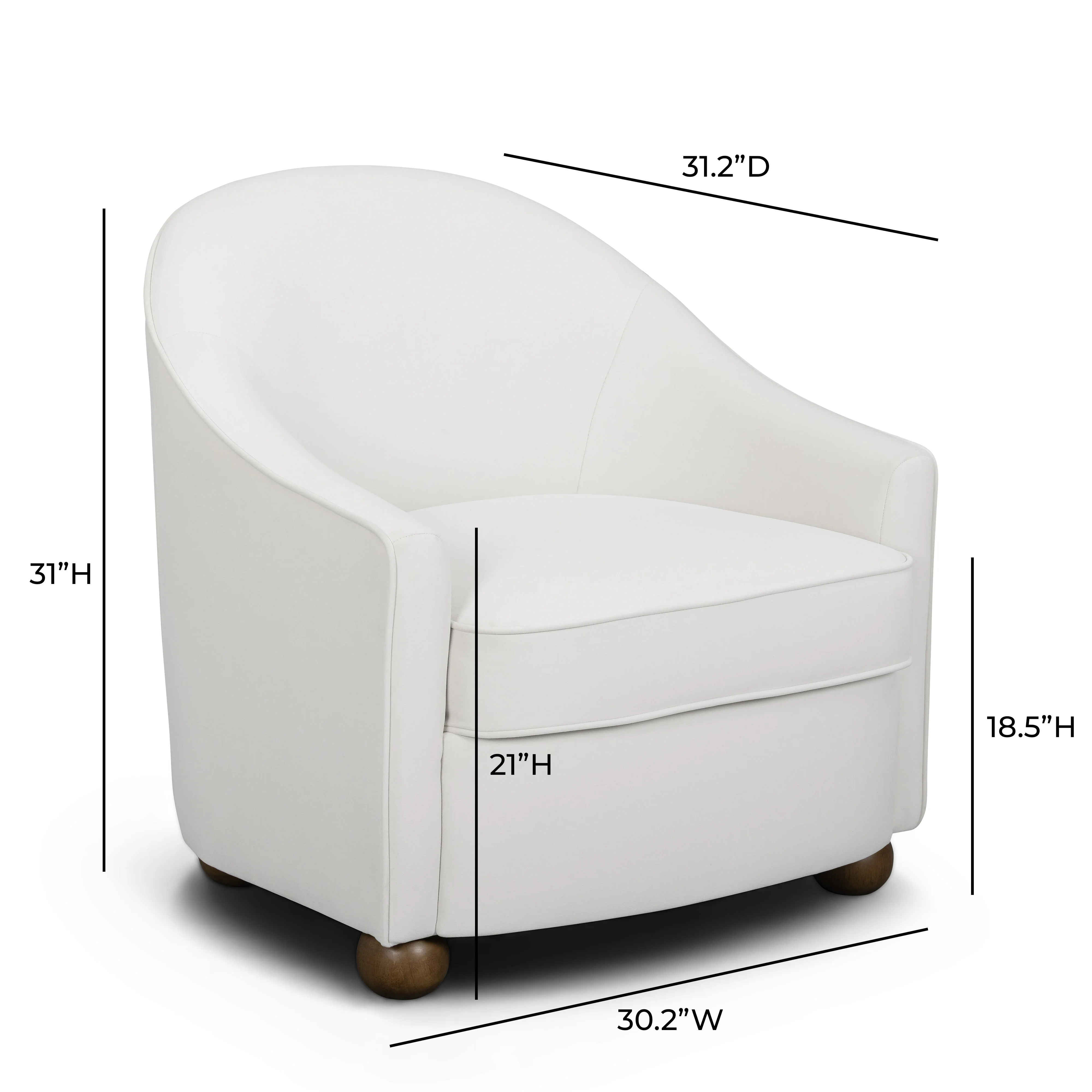 Cettie Performance Velvet Accent Chair - Image 6