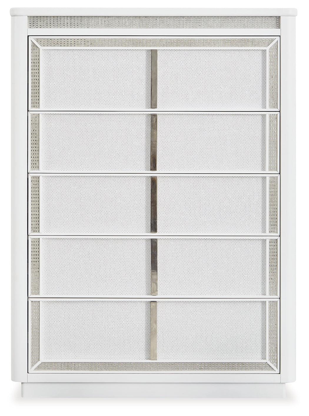 Chalanna White Chest of Drawers - Image 3