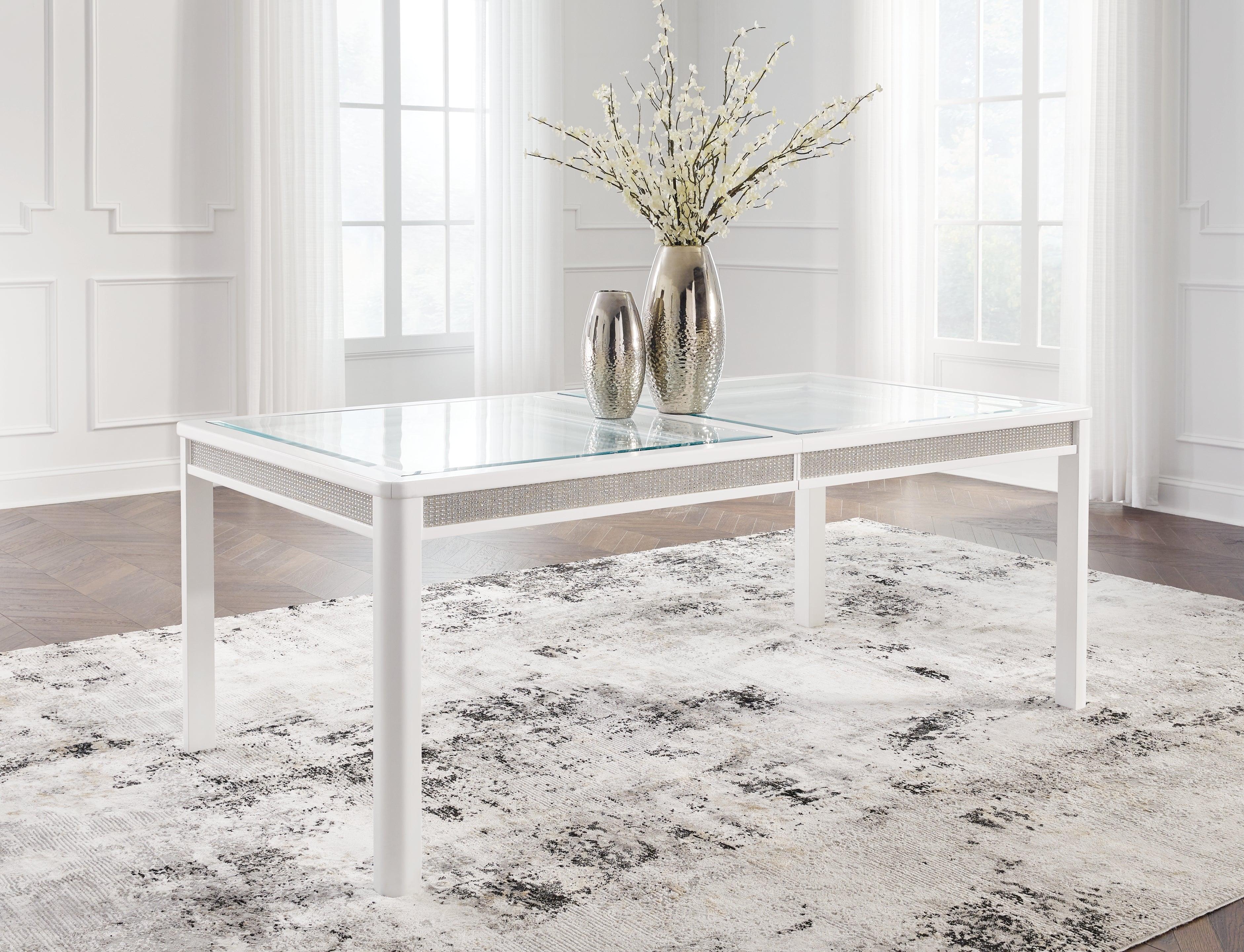 Chalanna White Dining Extension Table - Image 7
