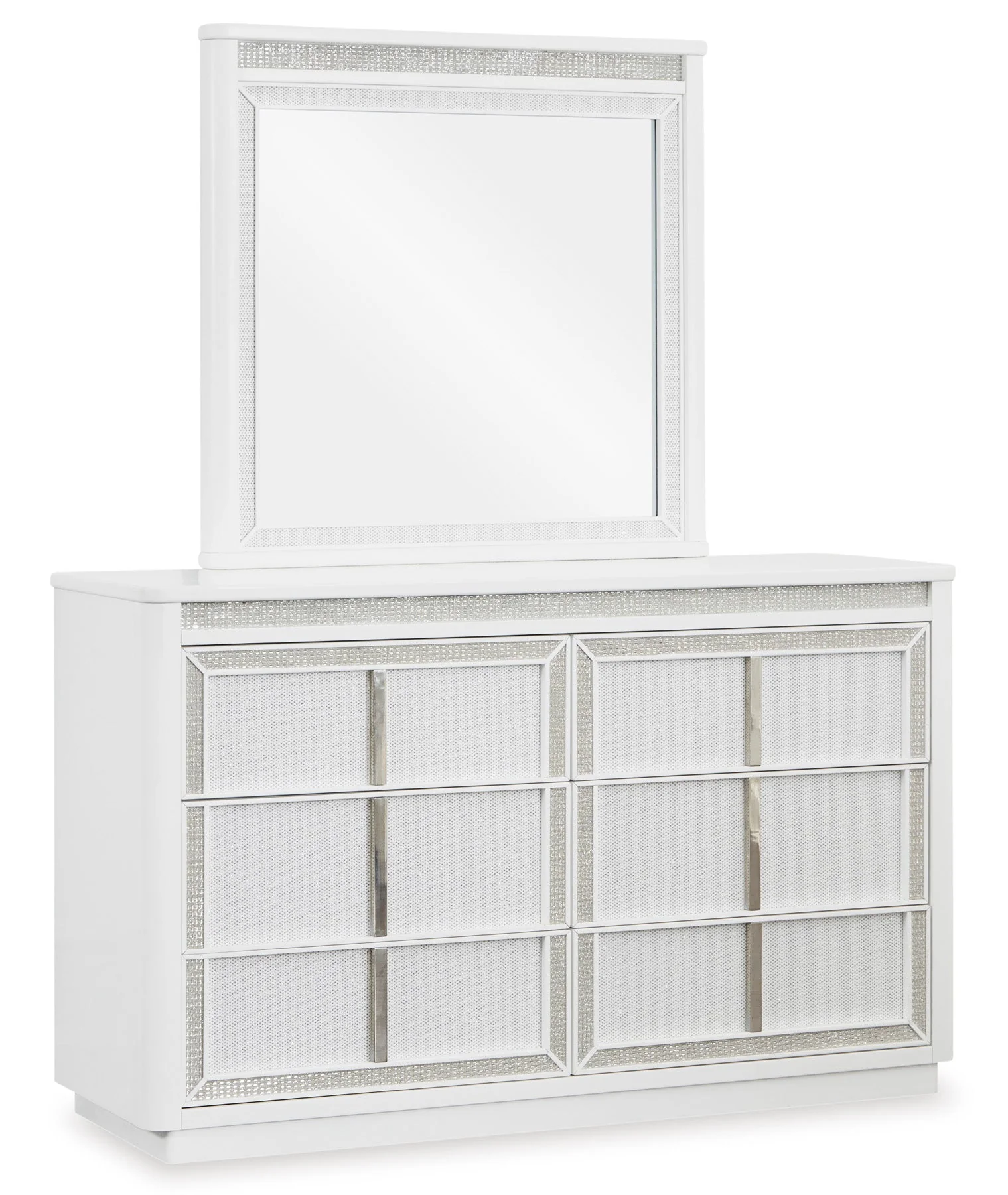 Chalanna White Upholstered Panel Storage Bedroom Set - Image 12