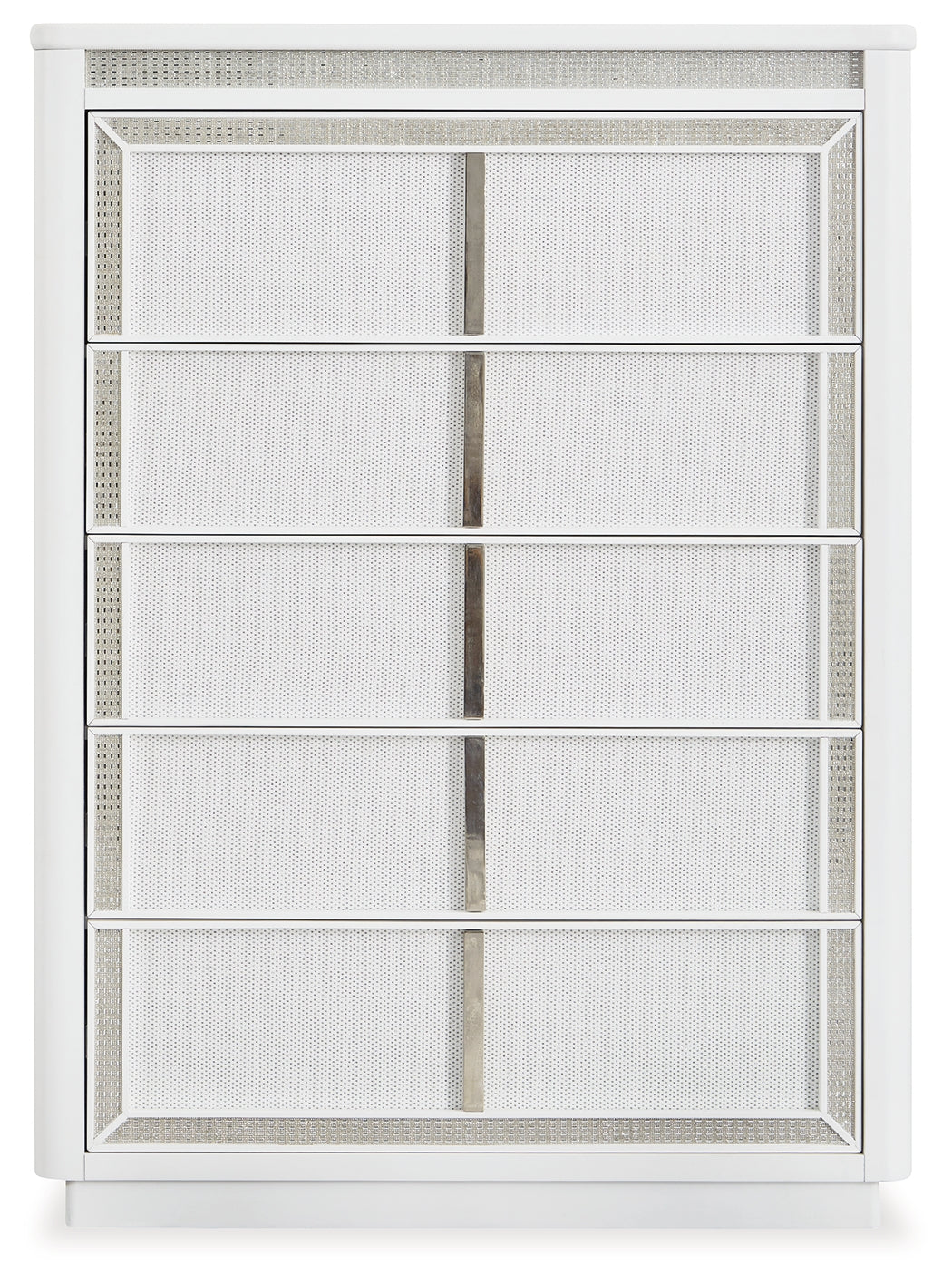 Chalanna White Upholstered Panel Storage Bedroom Set - Image 18