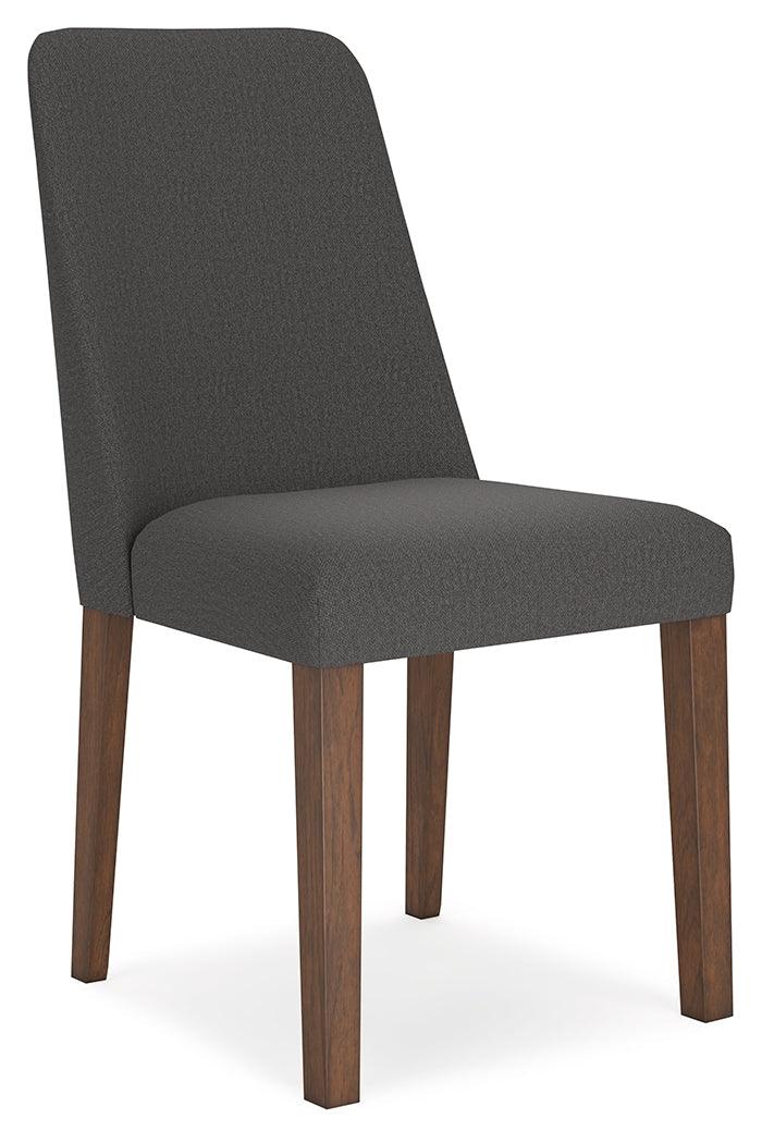 Lyncott Charcoal/Brown Dining Table and 4 Chairs - Image 2