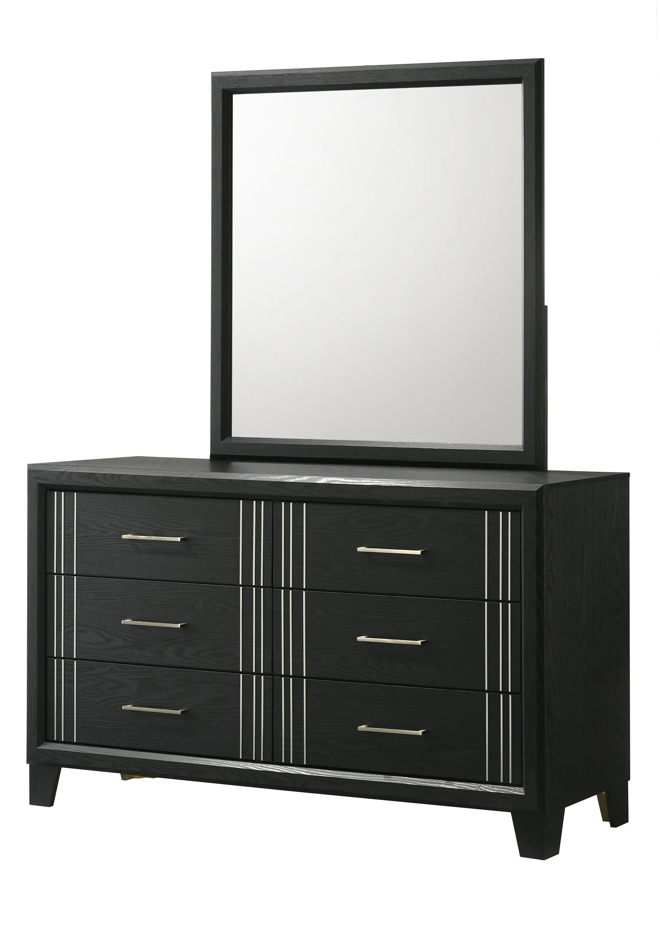 Charlie Charcoal Bedroom Mirror (Mirror Only) - Image 2