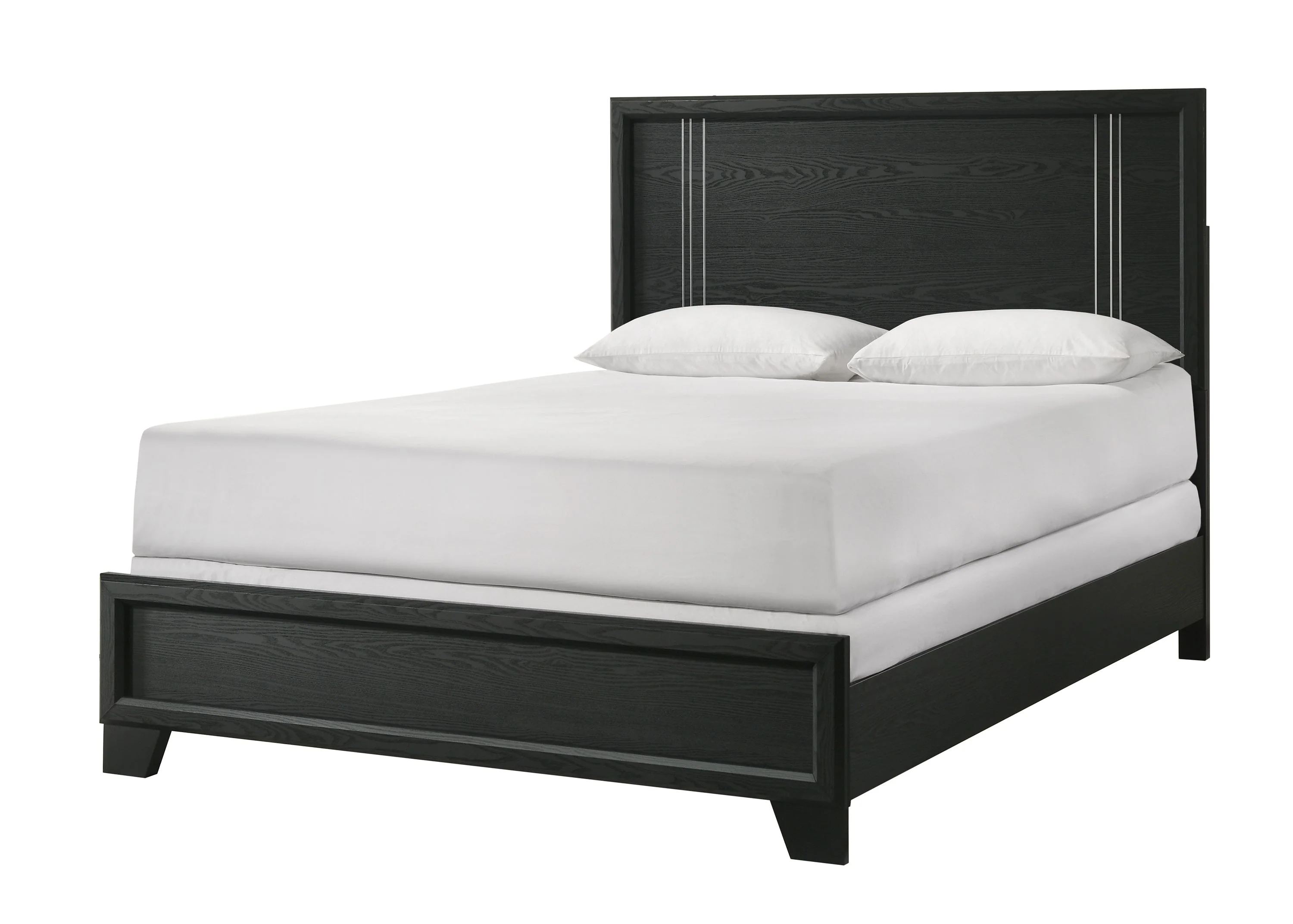 Charlie Charcoal Queen Panel Bed