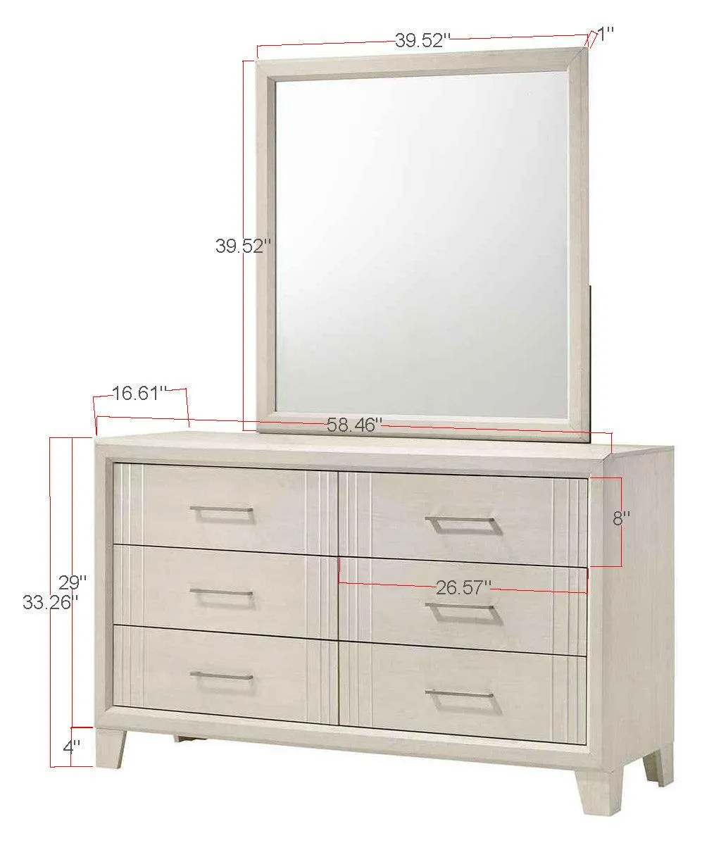 Charlie White Panel Bedroom Set - Image 11