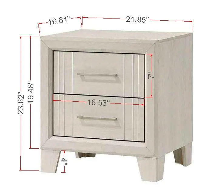 Charlie White Panel Bedroom Set - Image 12