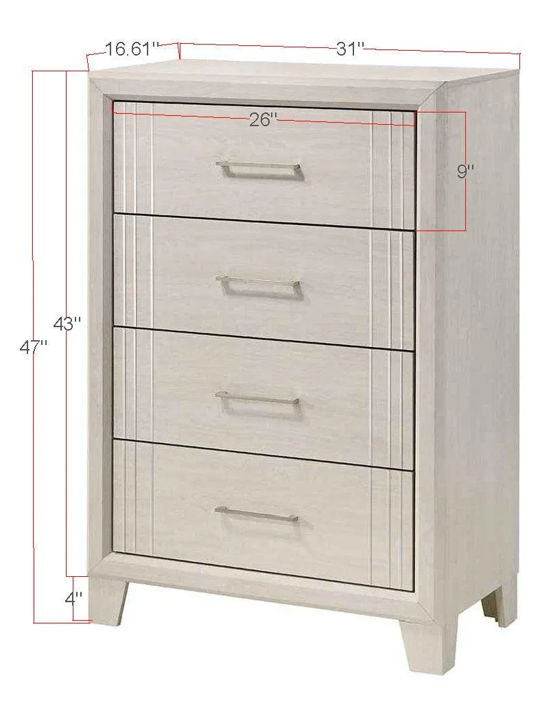 Charlie White Panel Bedroom Set - Image 13