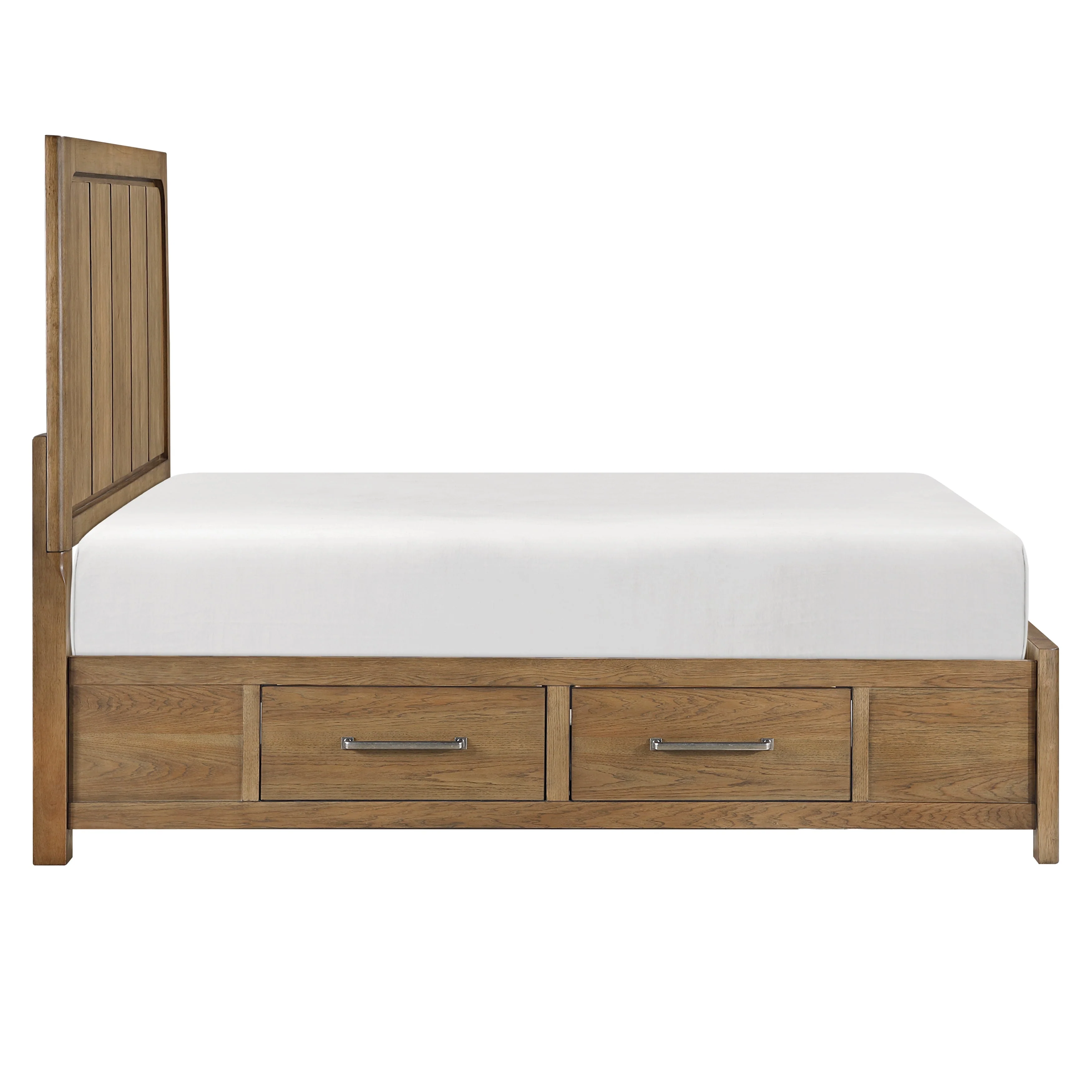 Charlotte Light Brown Queen Storage Platform Bed - Image 4