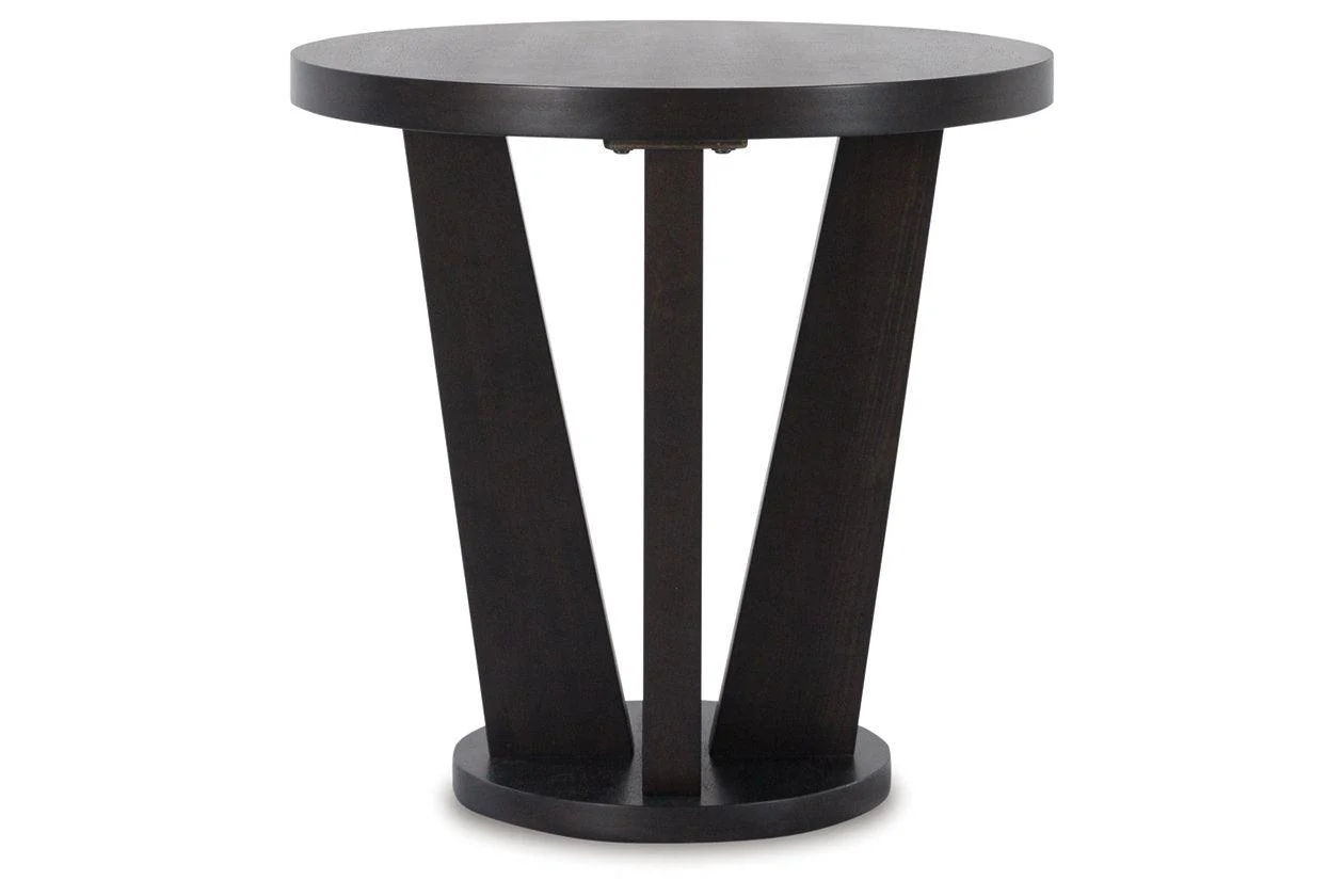 Chasinfield Dark Brown Coffee Table and 2 End Tables - Image 6