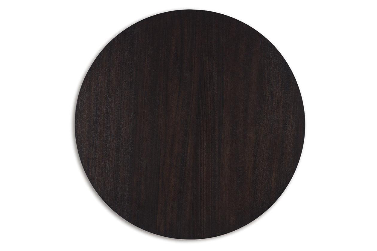 Chasinfield Dark Brown Coffee Table and 2 End Tables - Image 7
