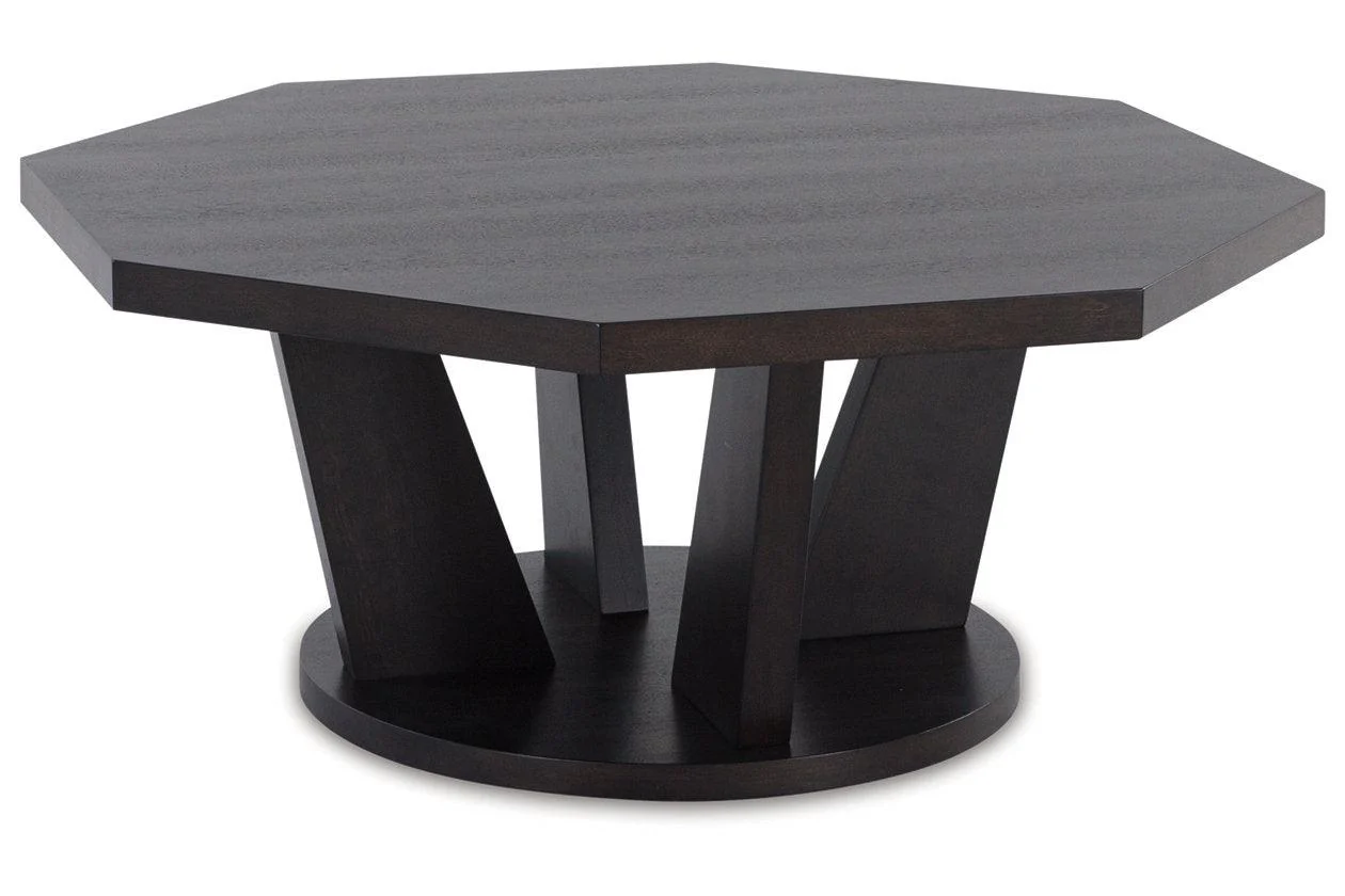 Chasinfield Dark Brown Coffee Table and 2 End Tables - Image 8