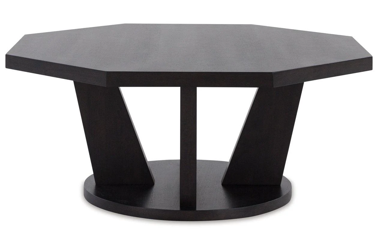 Chasinfield Dark Brown Coffee Table and 2 End Tables - Image 9