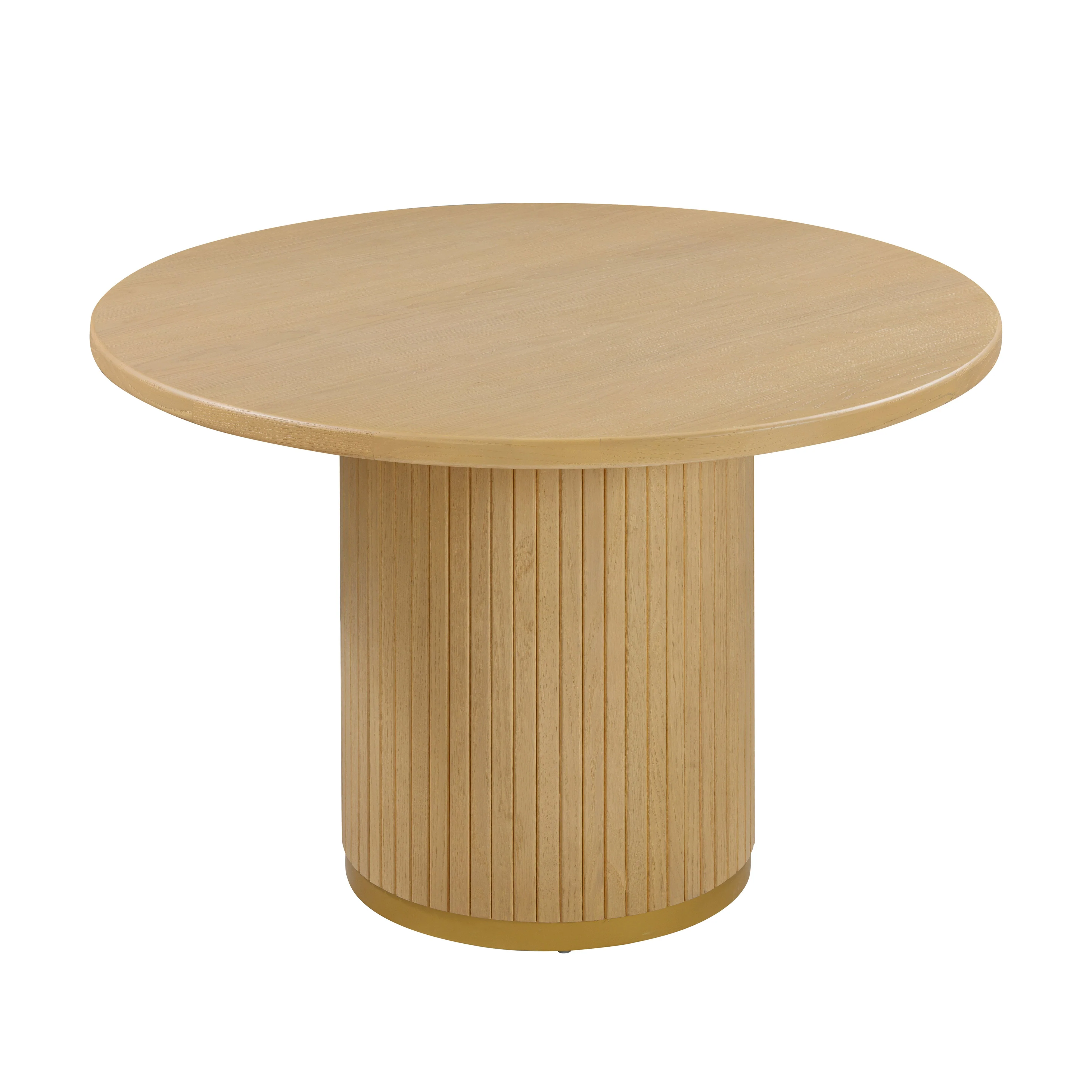 Chelsea Oak Wood 47" Round Dining Table - Image 3