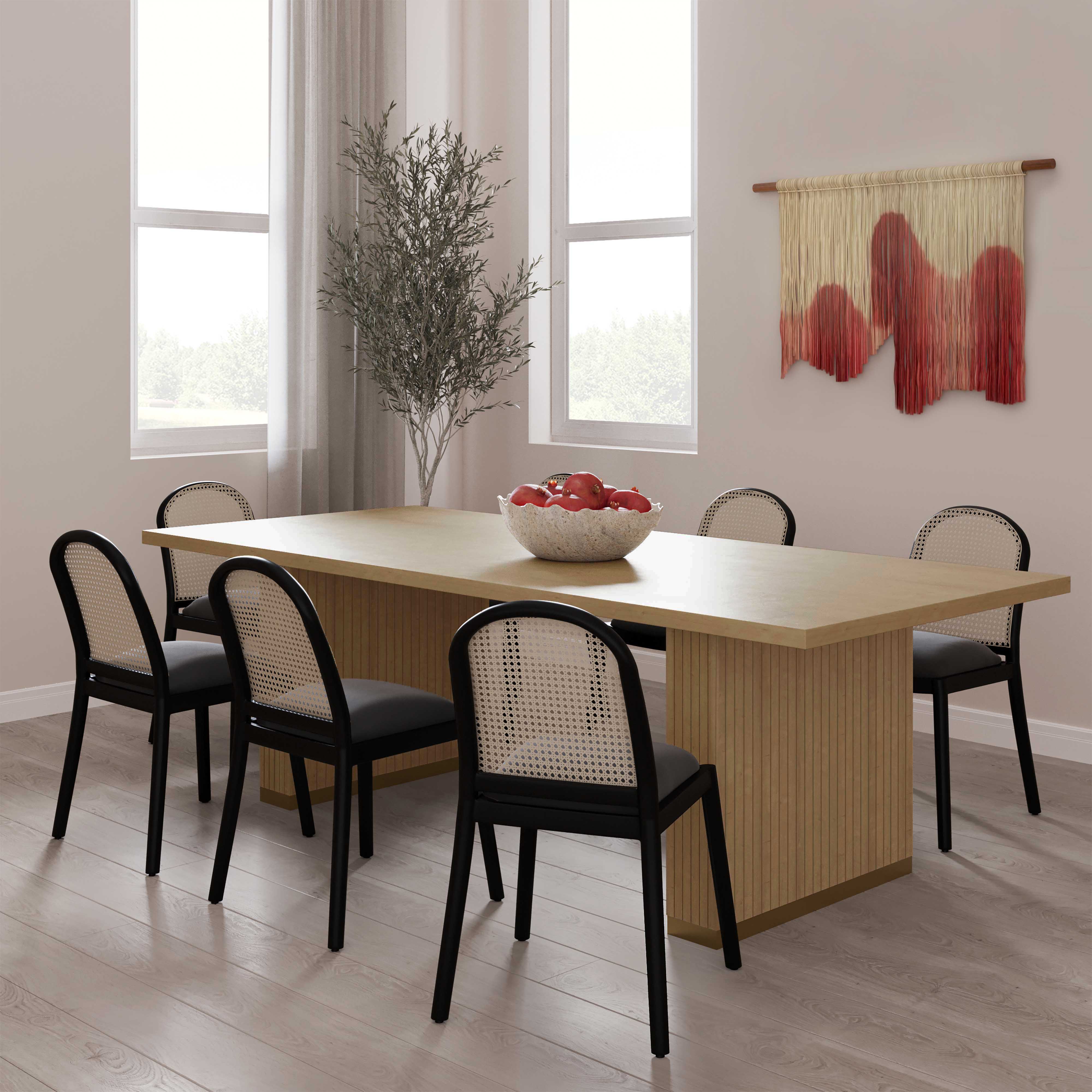 Chelsea Oak Wood 96" Rectangular Dining Table - Image 2