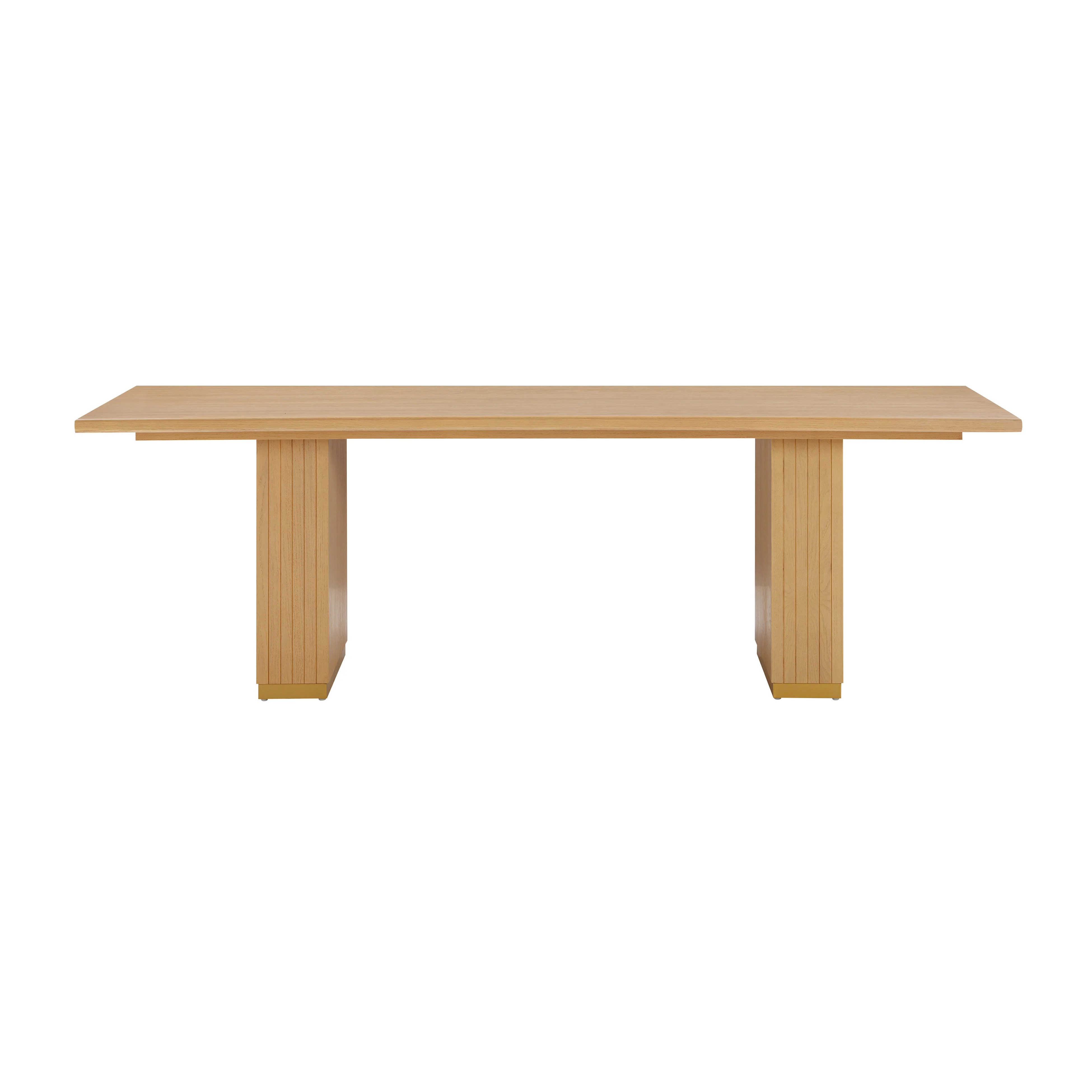 Chelsea Oak Wood 96" Rectangular Dining Table - Image 3