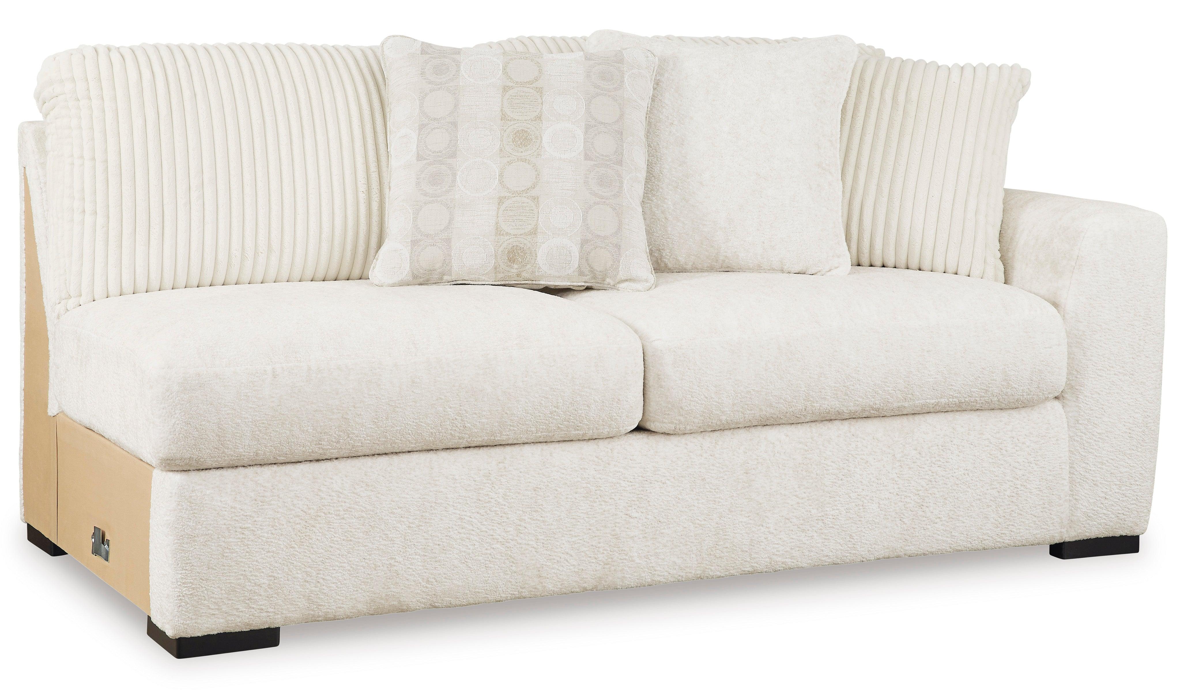 Chessington Ivory 4-Piece Left Arm Facing (LAF) Chaise Sectional - Image 5
