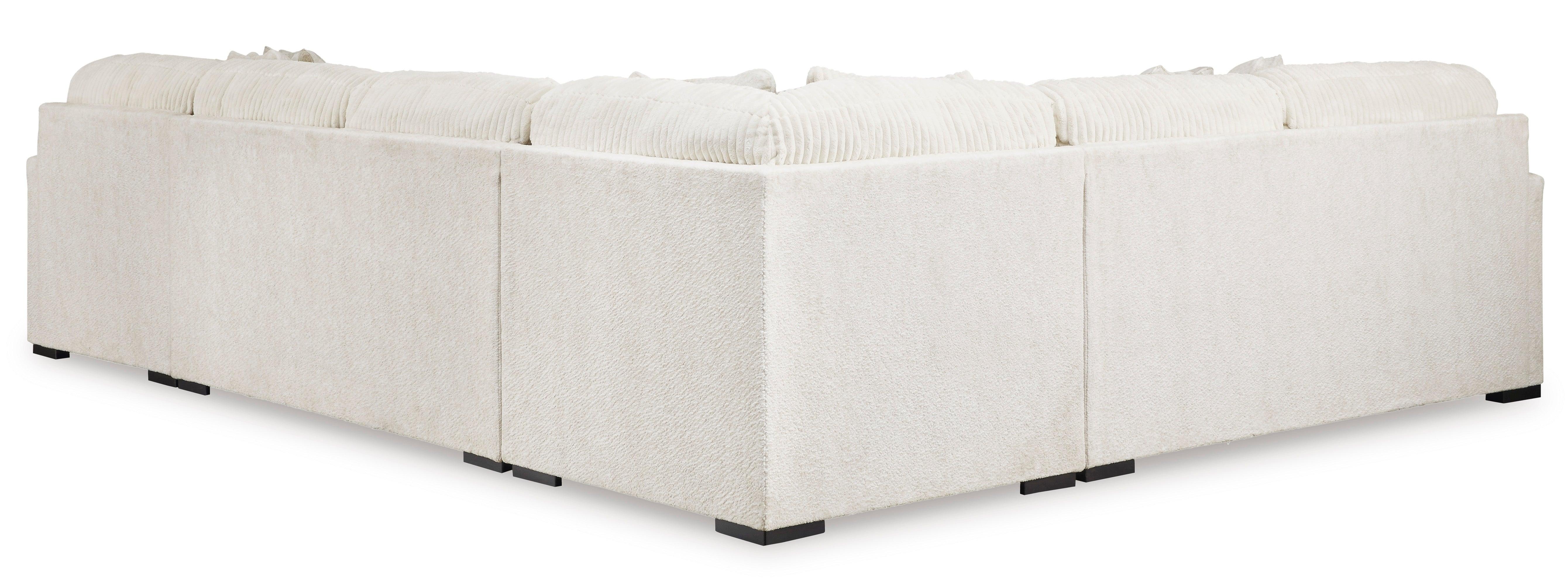Chessington Ivory 4-Piece Right Arm Facing (RAF) Chaise Sectional - Image 6