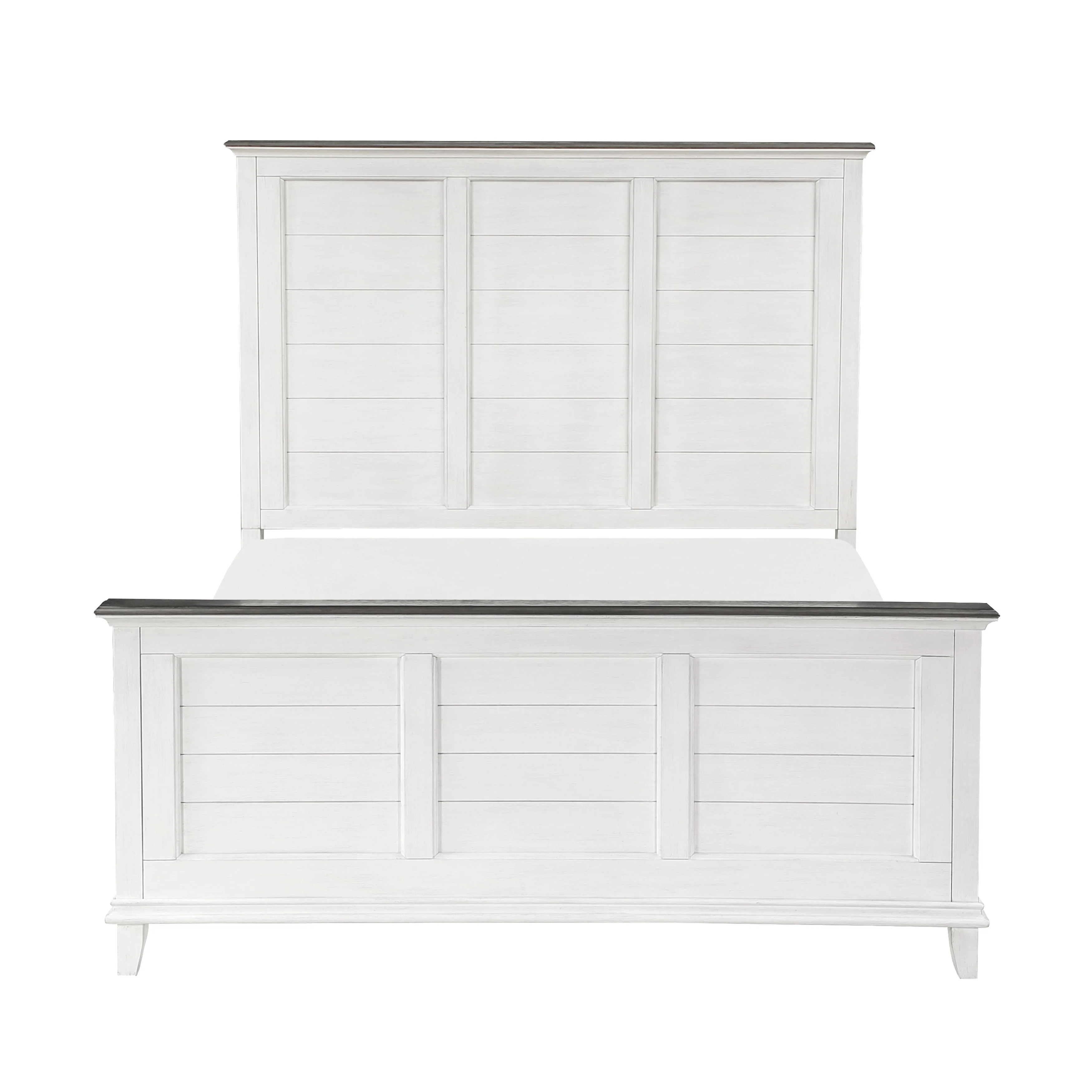 Chesterton Antique White/Dark Brown California King Bed