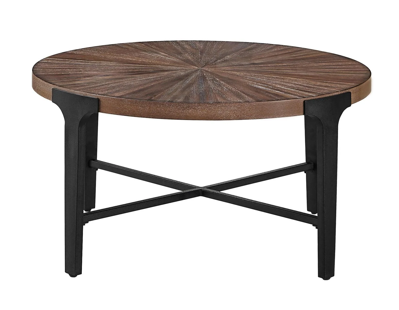 Chevron 36-inch Round Coffee Table - Image 4