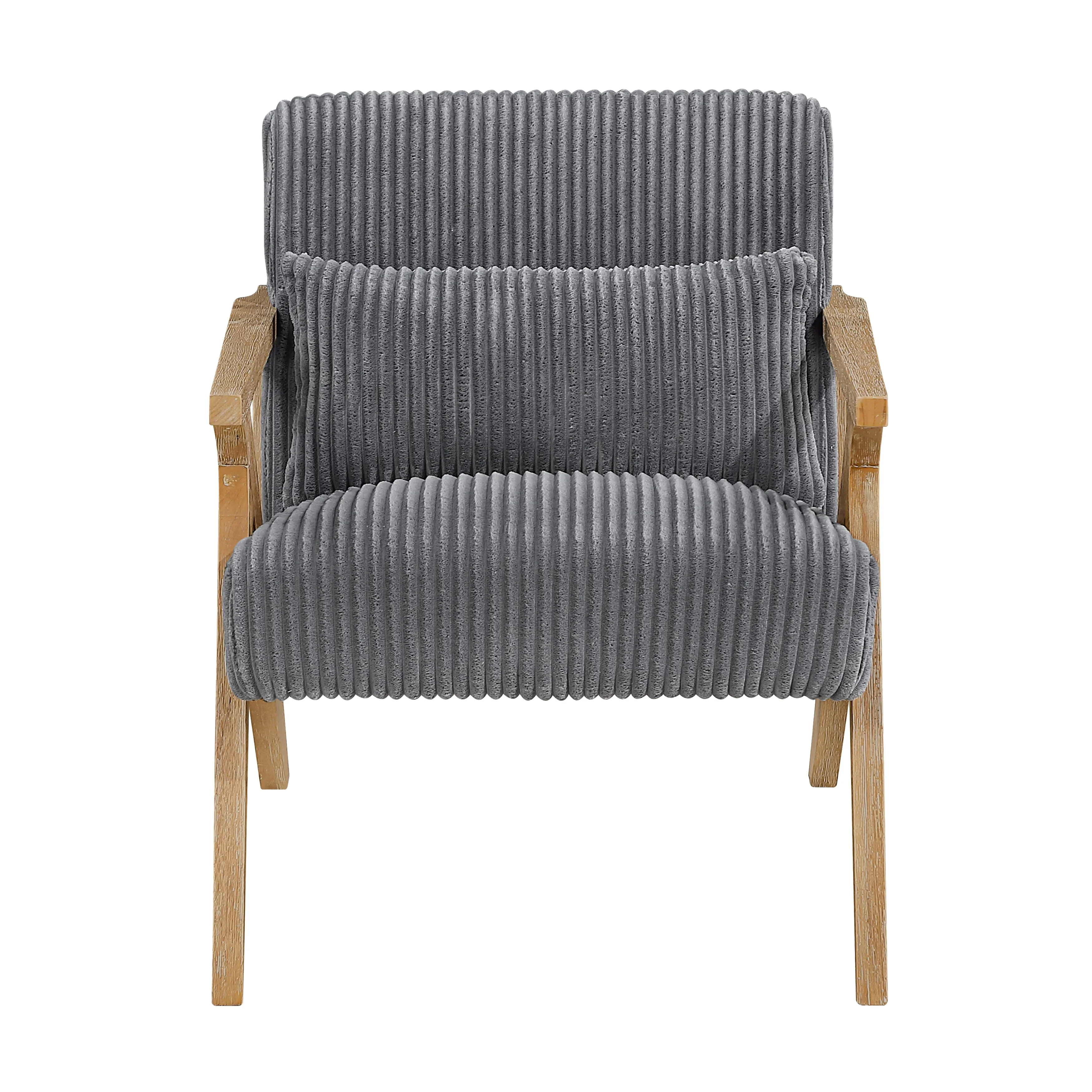 Chevron Gray Accent Chair