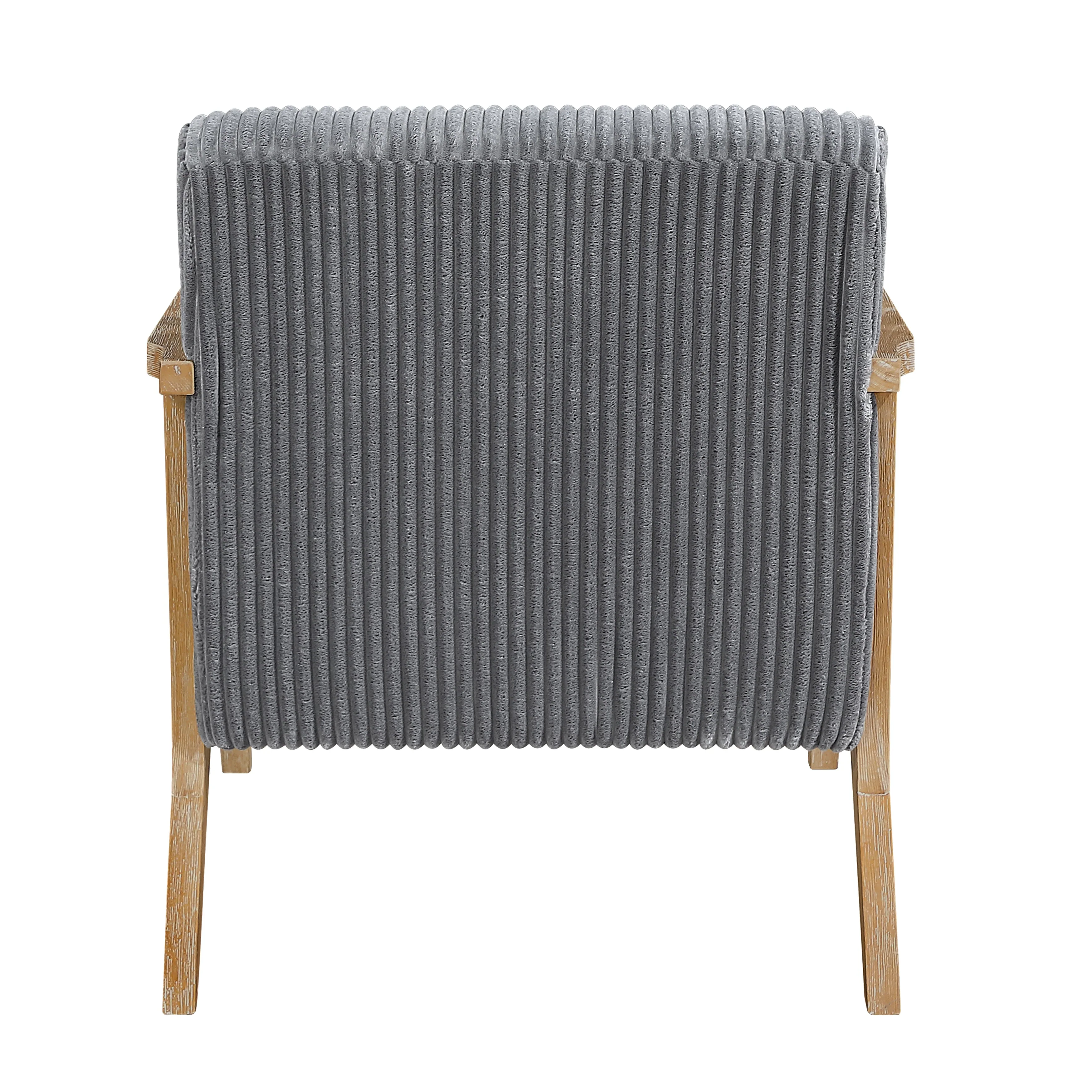 Chevron Gray Accent Chair - Image 5
