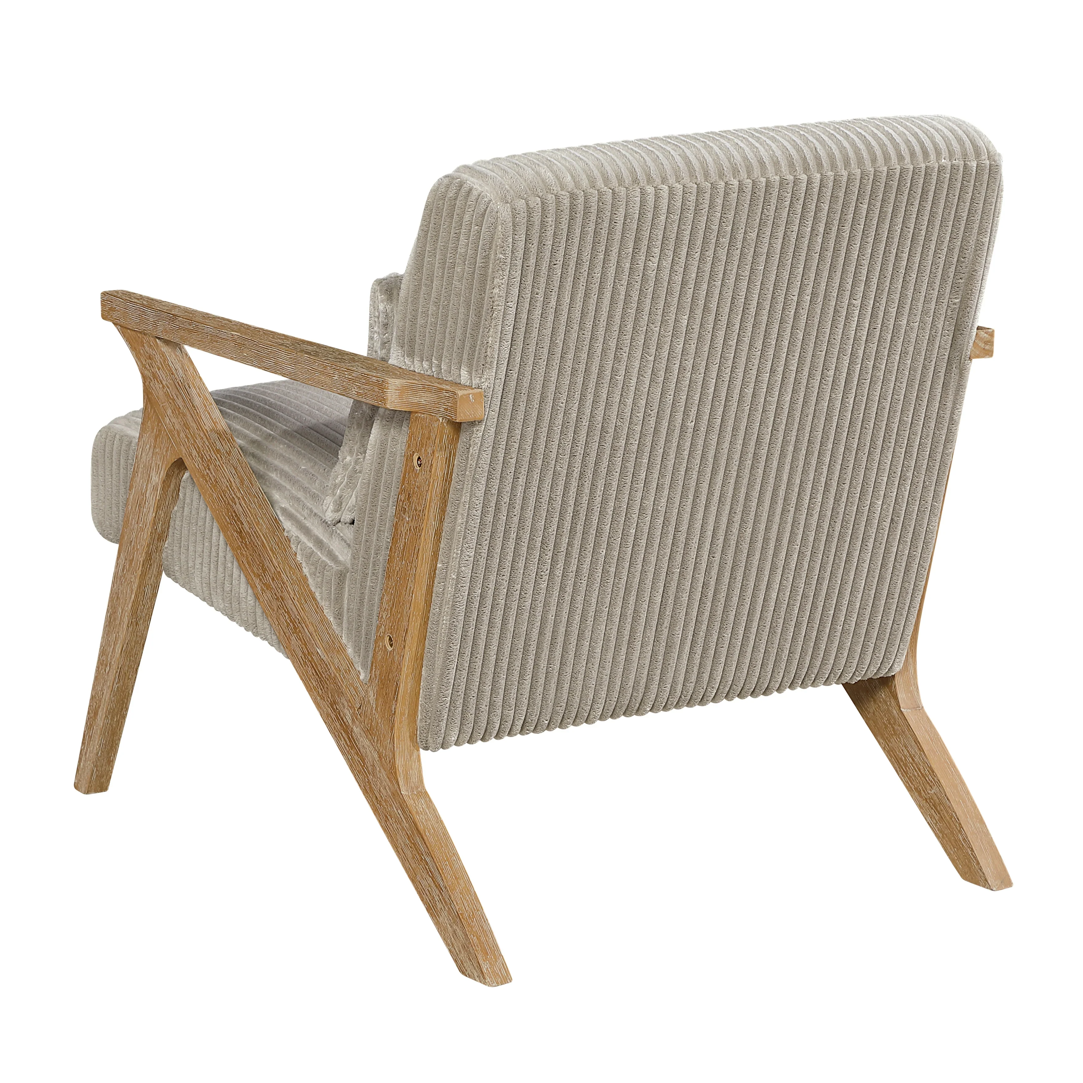 Chevron Taupe Accent Chair - Image 3