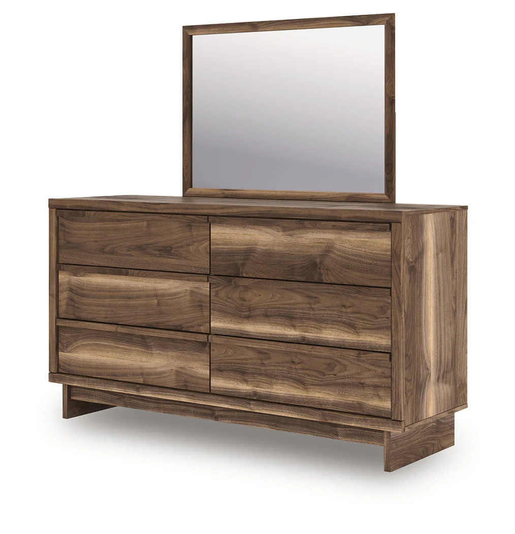 Chirason Brown Dresser and Mirror - Image 8