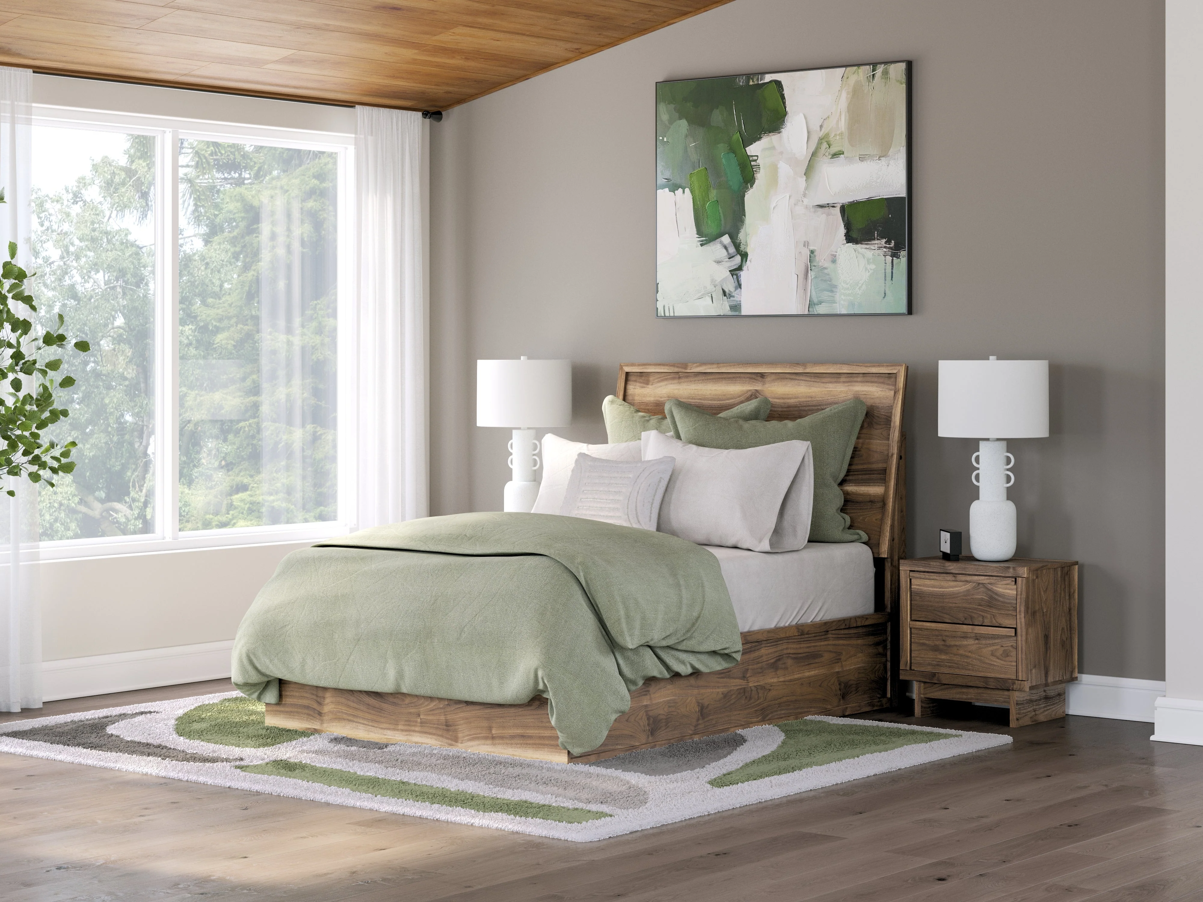 Chirason Brown Full Panel Bed - Image 2