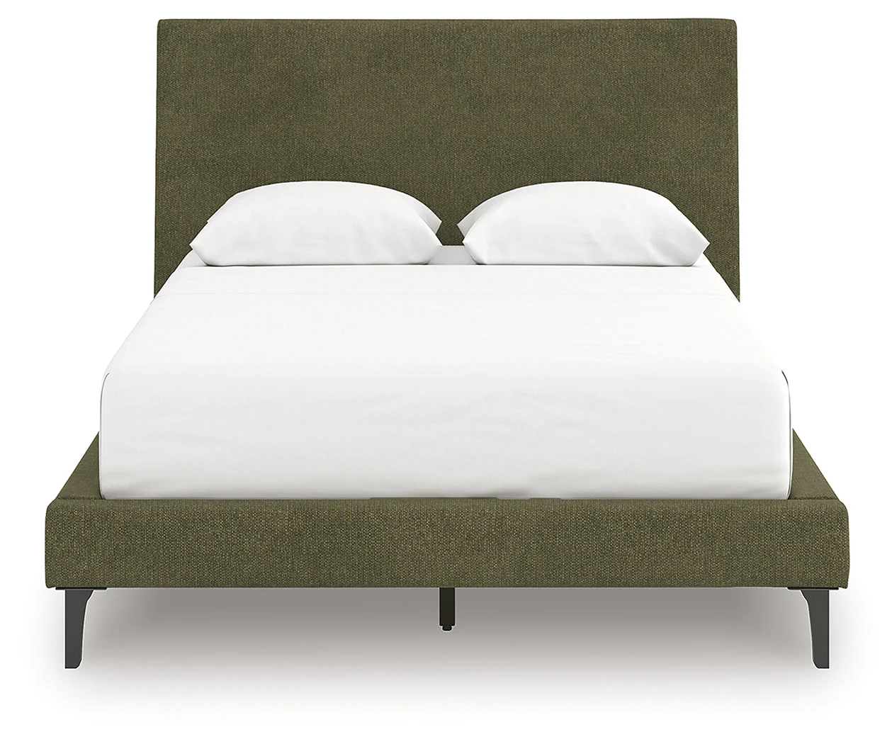 Chirason Sage Green Full Upholstered Bed with Roll Slats - Image 3