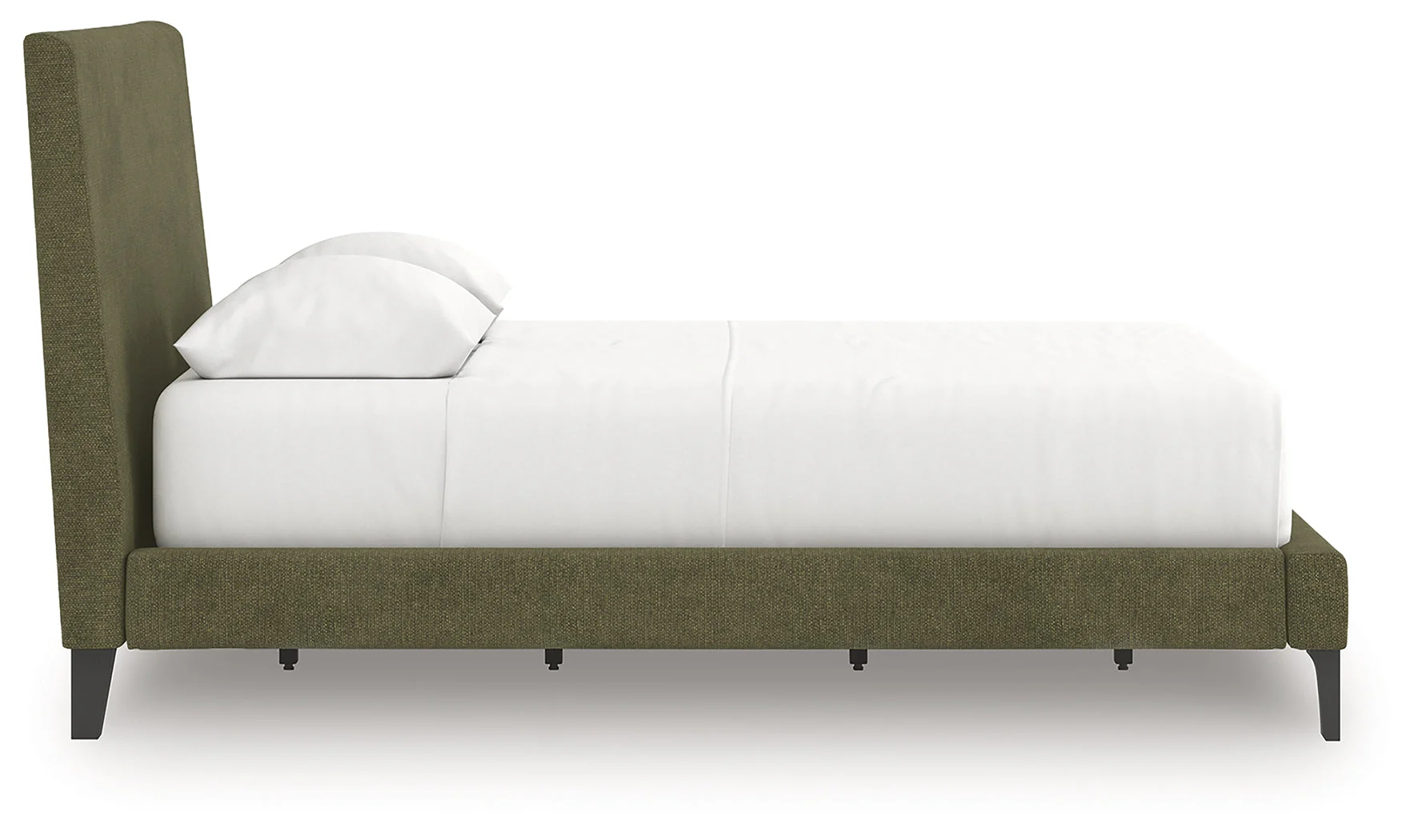 Chirason Sage Green Full Upholstered Bed with Roll Slats - Image 4