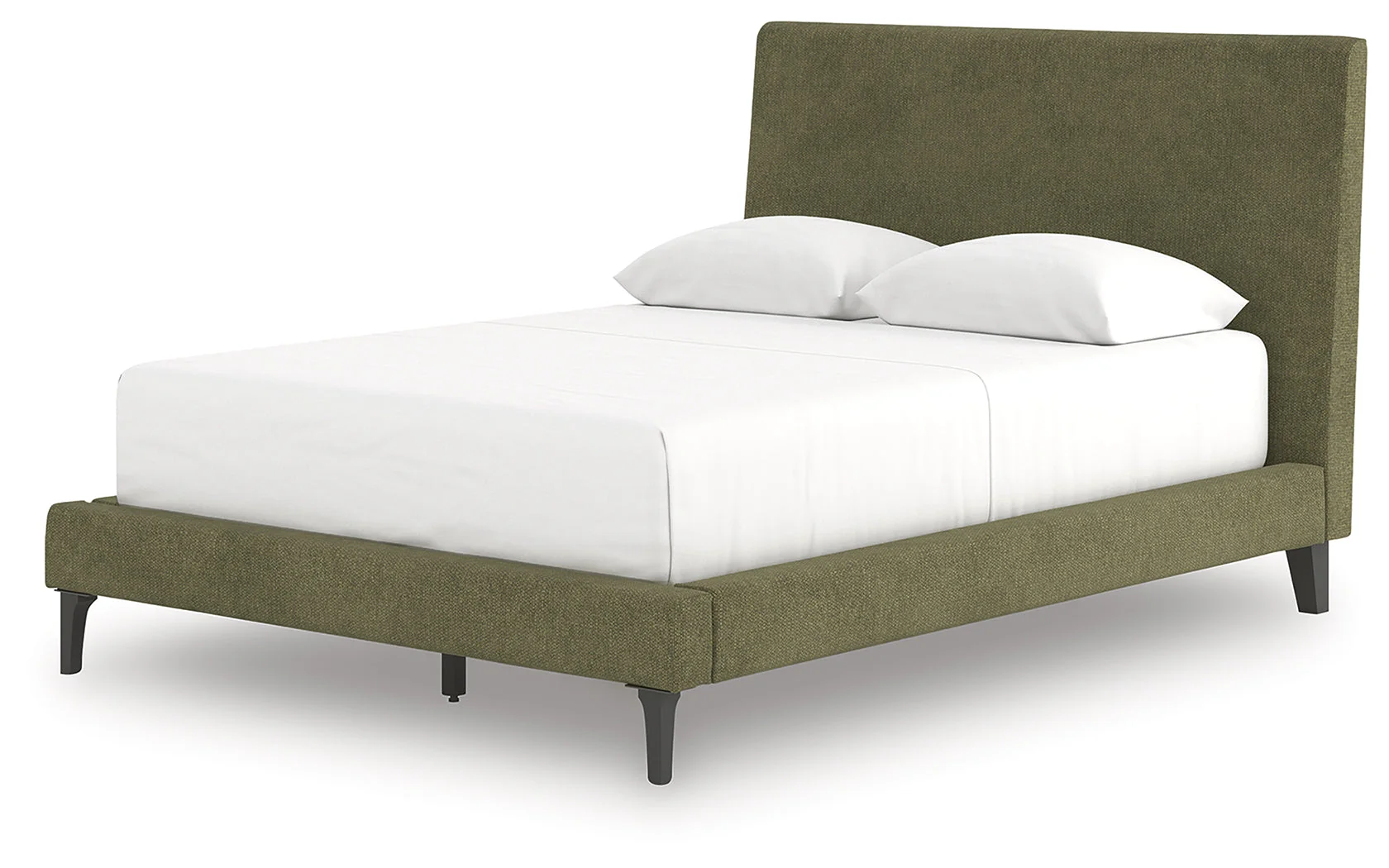 Chirason Sage Green Full Upholstered Bed with Roll Slats - Image 7