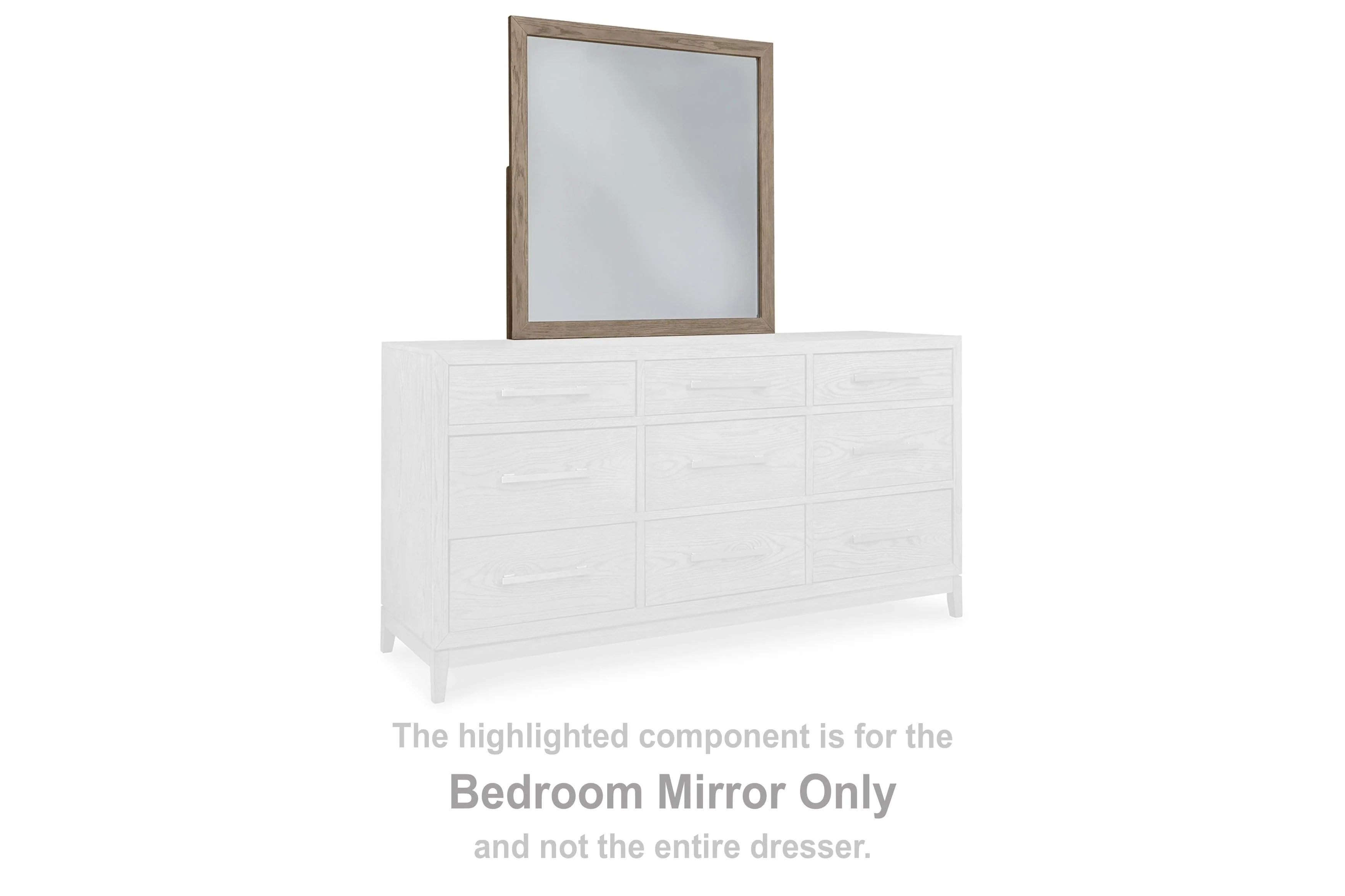 Chrestner Gray Bedroom Mirror (Mirror Only) - Image 3