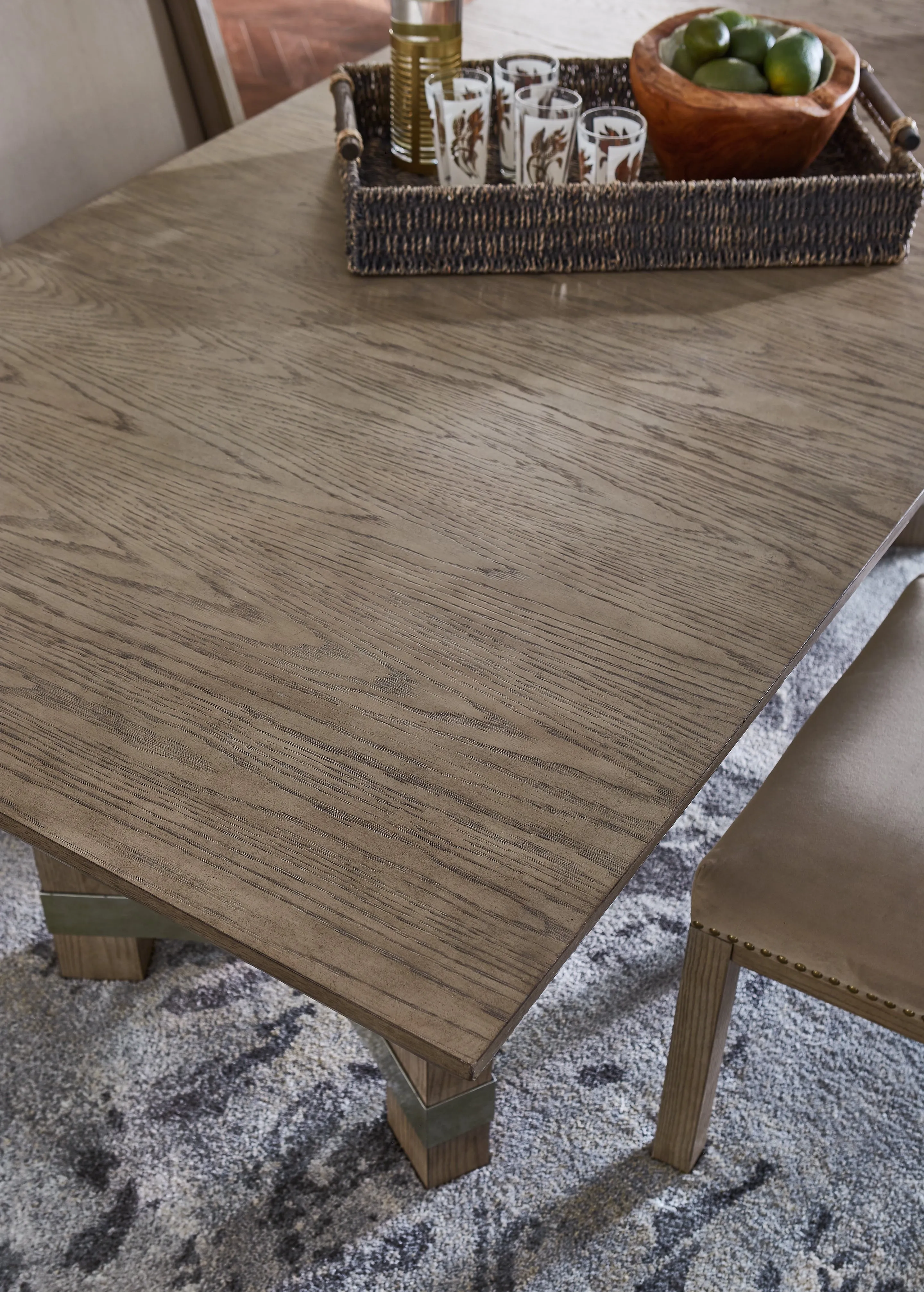 Chrestner Gray Dining Table and 4 Chairs - Image 4