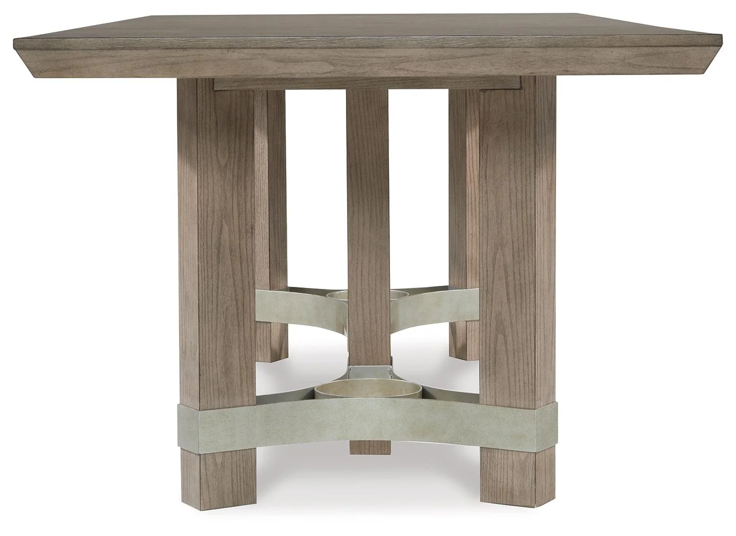 Chrestner Gray Dining Table with 6 Chairs - Image 4