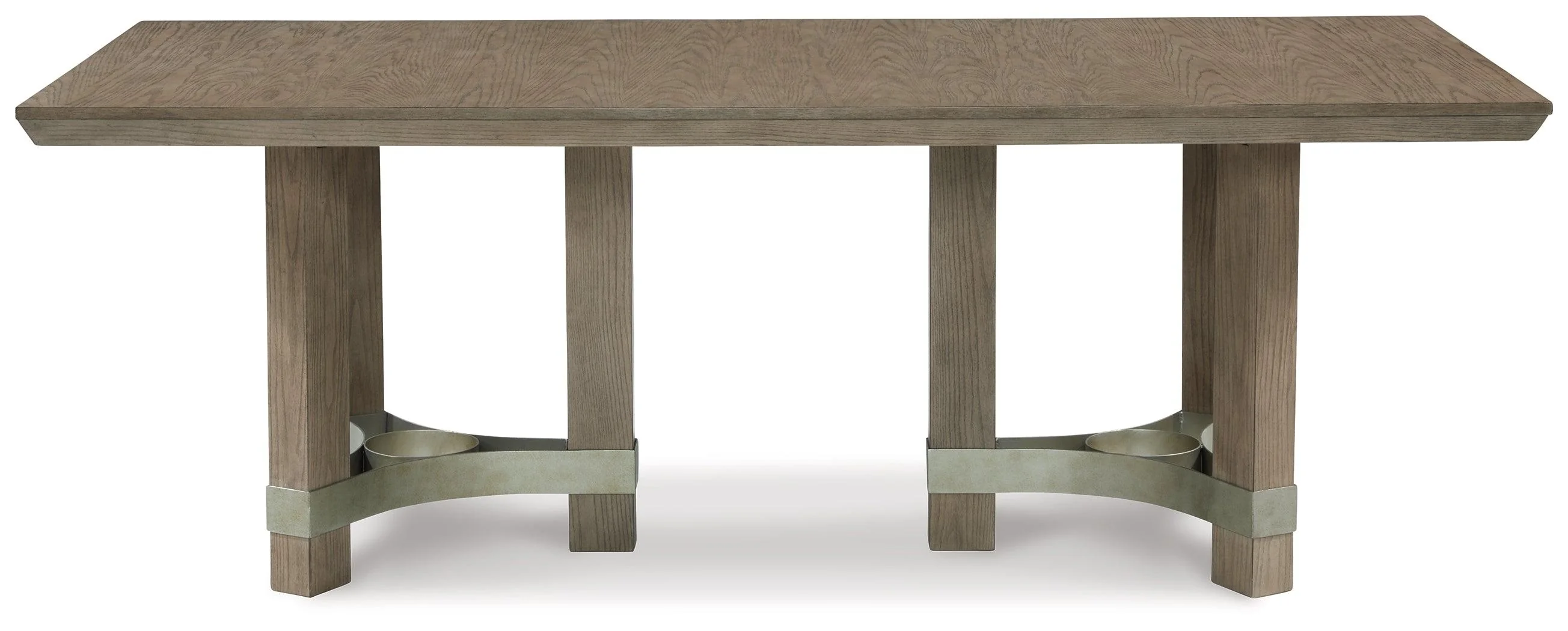 Chrestner Gray Dining Table with 6 Chairs - Image 5