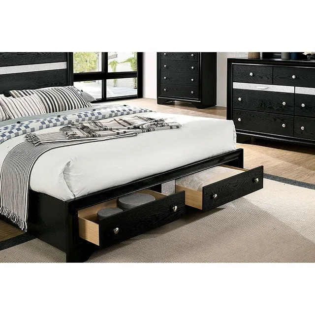 Chrissy Black 4-Piece Queen Bedroom Set - Image 2