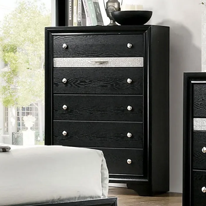 Chrissy Black 5-Piece Queen Bedroom Set - Image 6