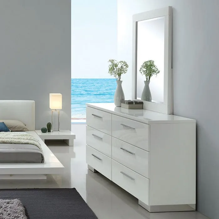 Christie White 4-Piece Queen Bedroom Set - Image 4
