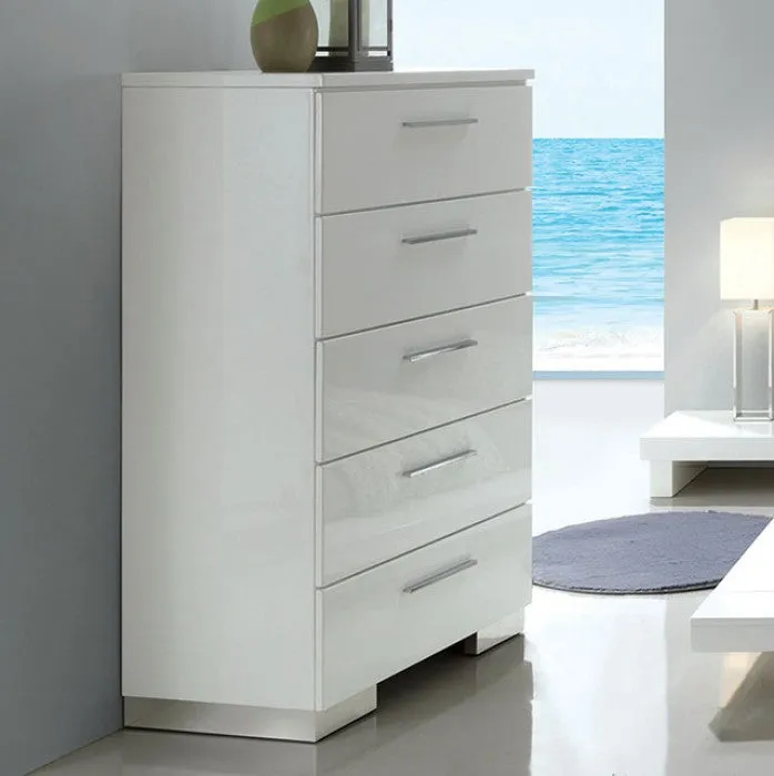 Christie White 5-Piece Queen Bedroom Set - Image 6