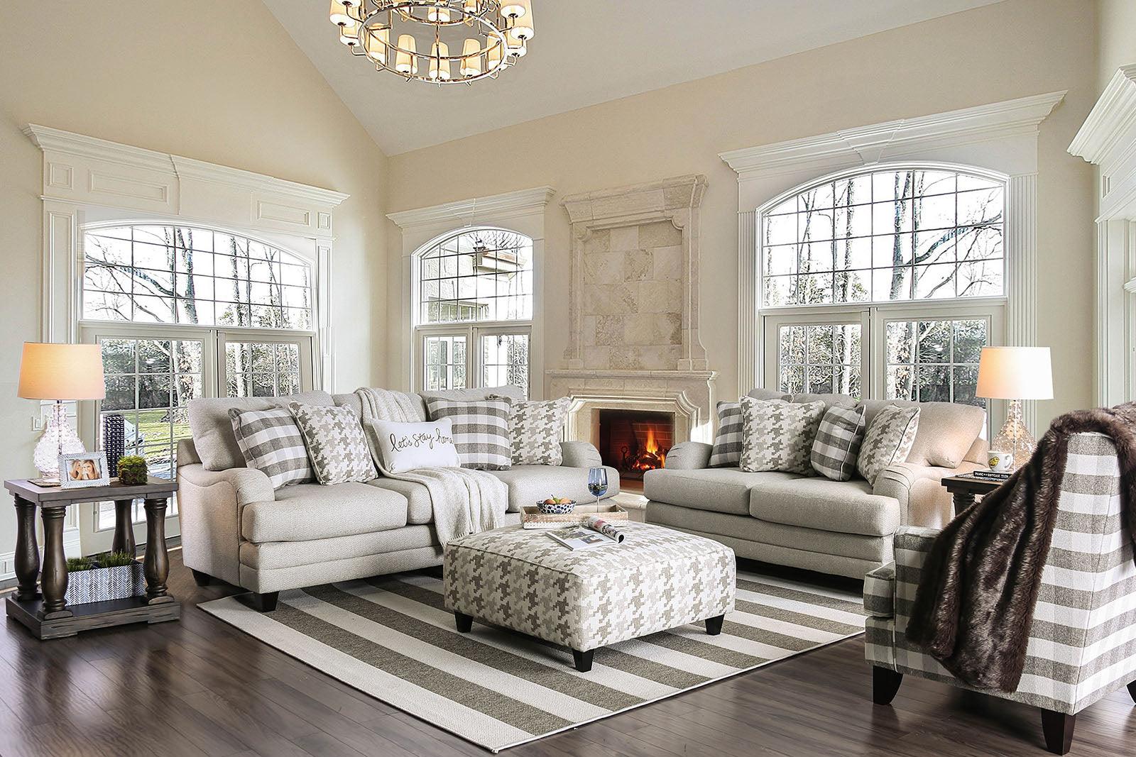 Christine Light Gray Loveseat - Image 4