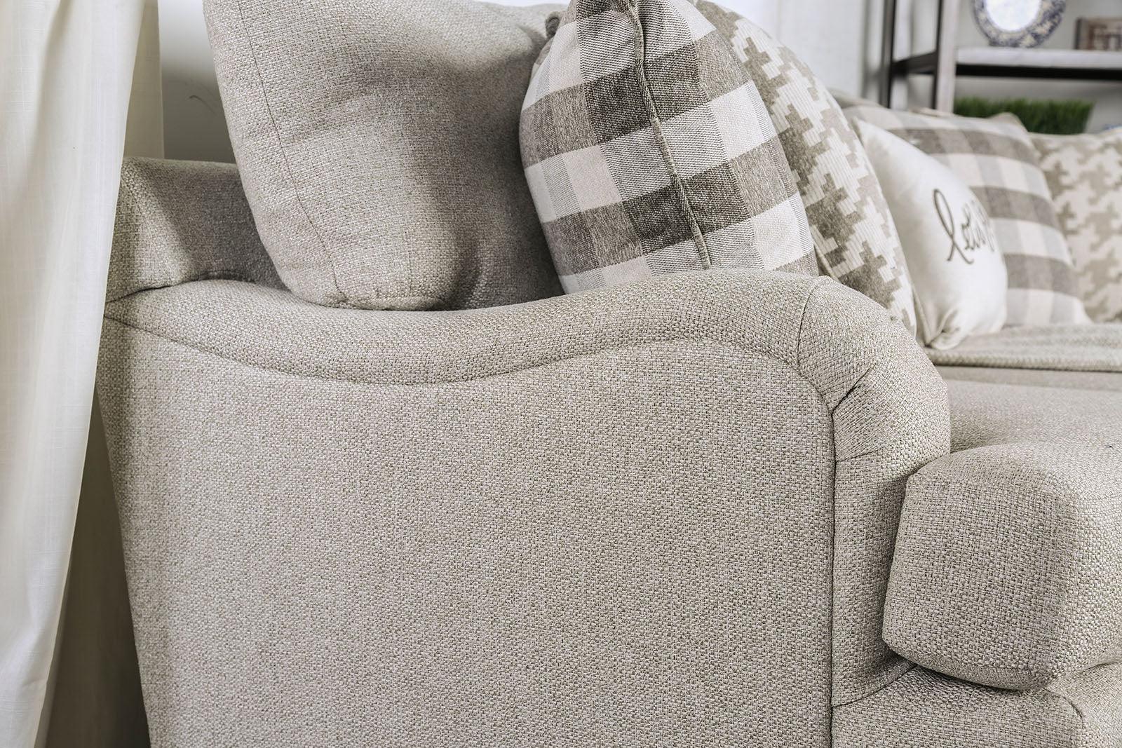 Christine Light Gray Sofa - Image 3