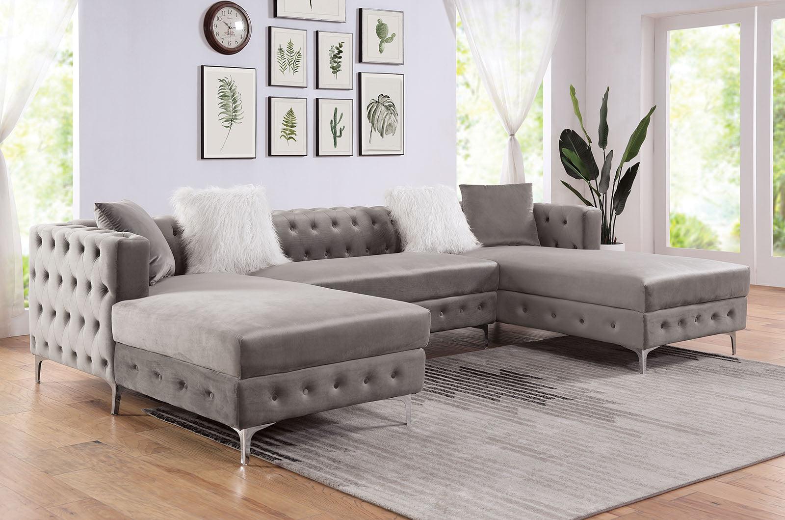 Ciabattoni Gray Ottoman - Image 3