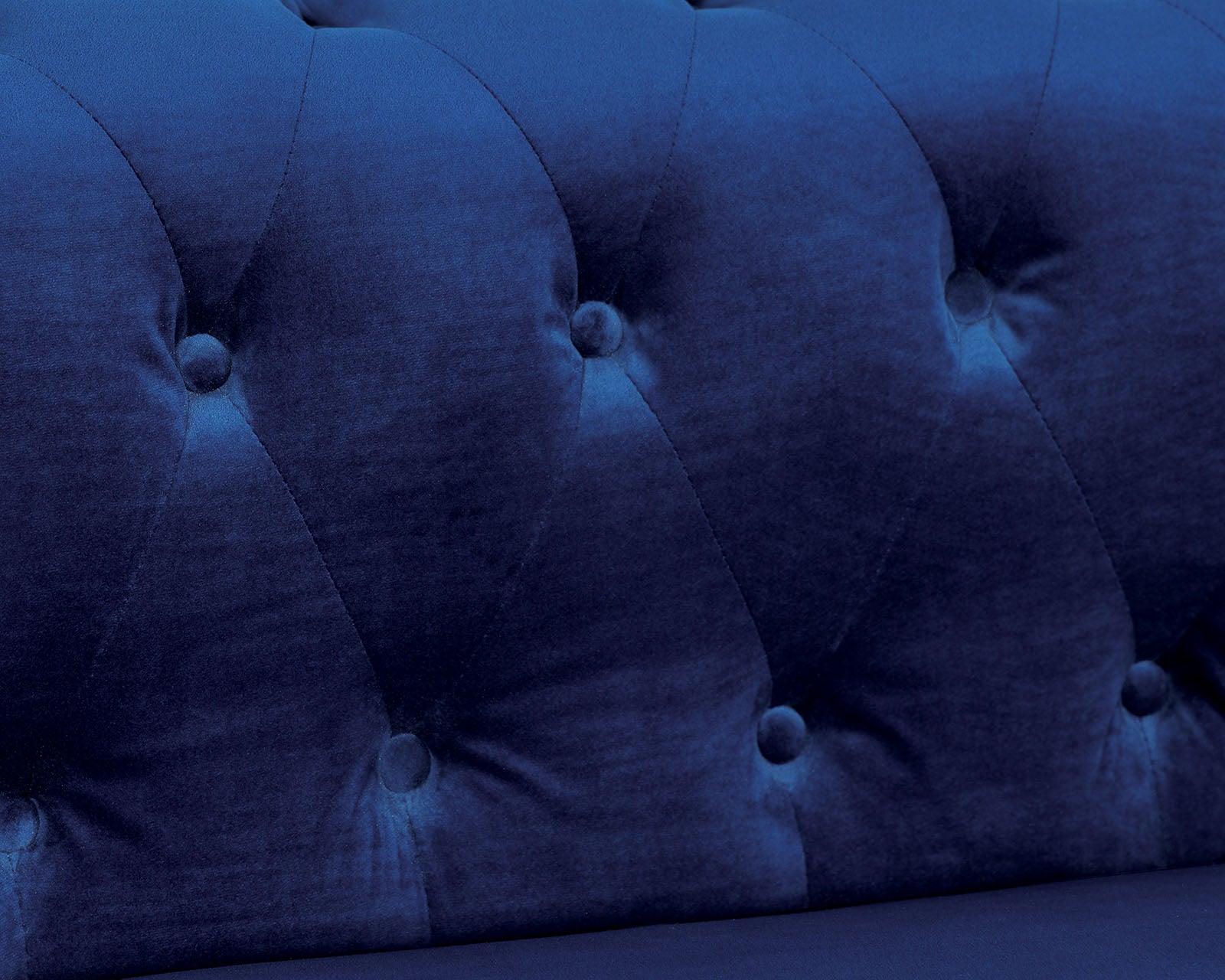 Ciabattoni Sectional In Navy - Image 3
