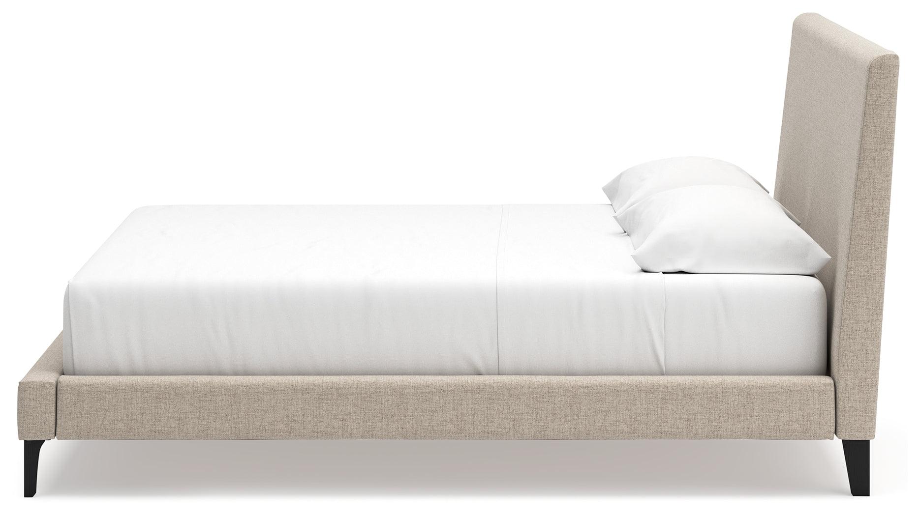 Cielden Soft Gray King Upholstered Bed with Roll Slats - Image 6