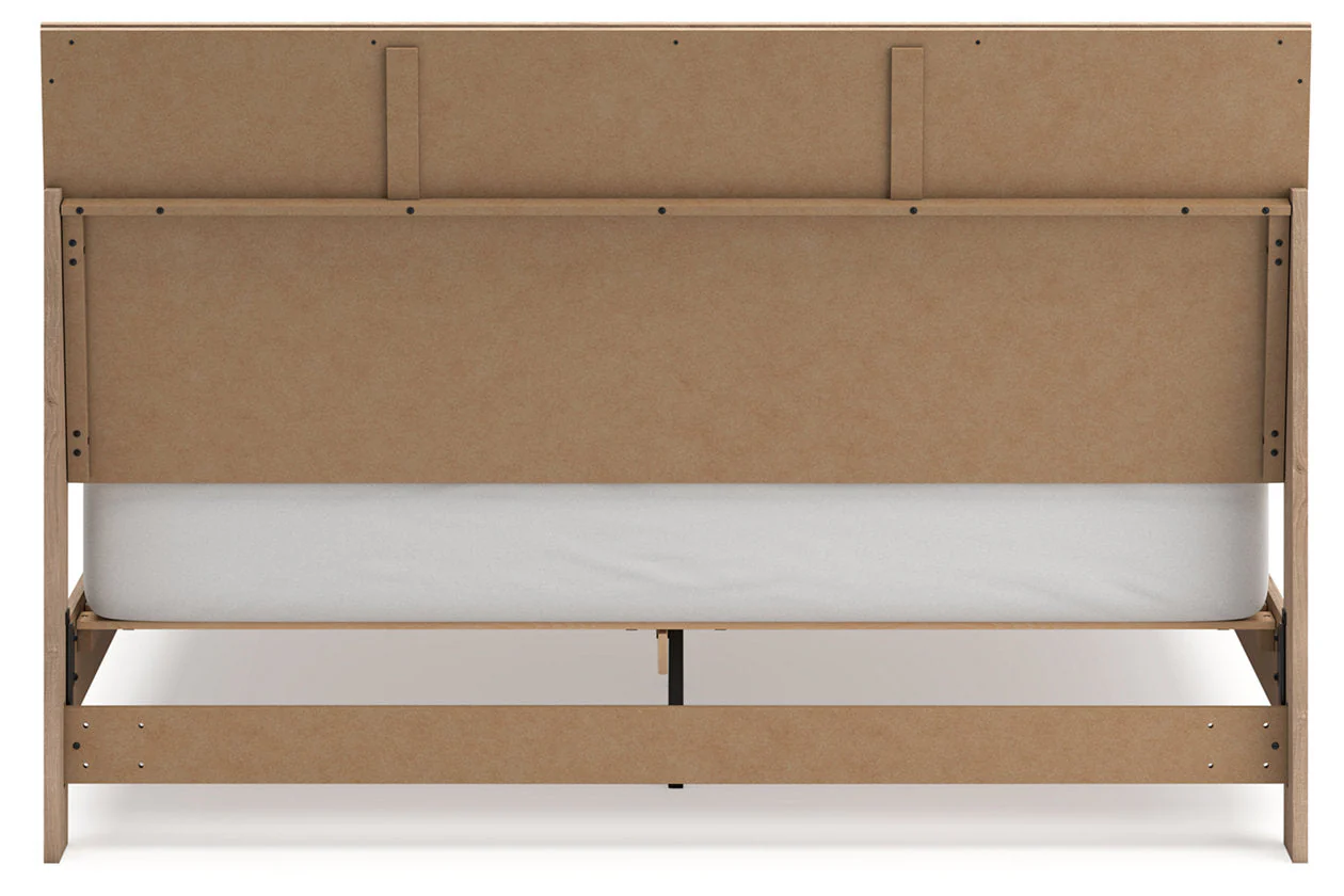 Cielden Tan King Platform Bed - Image 6