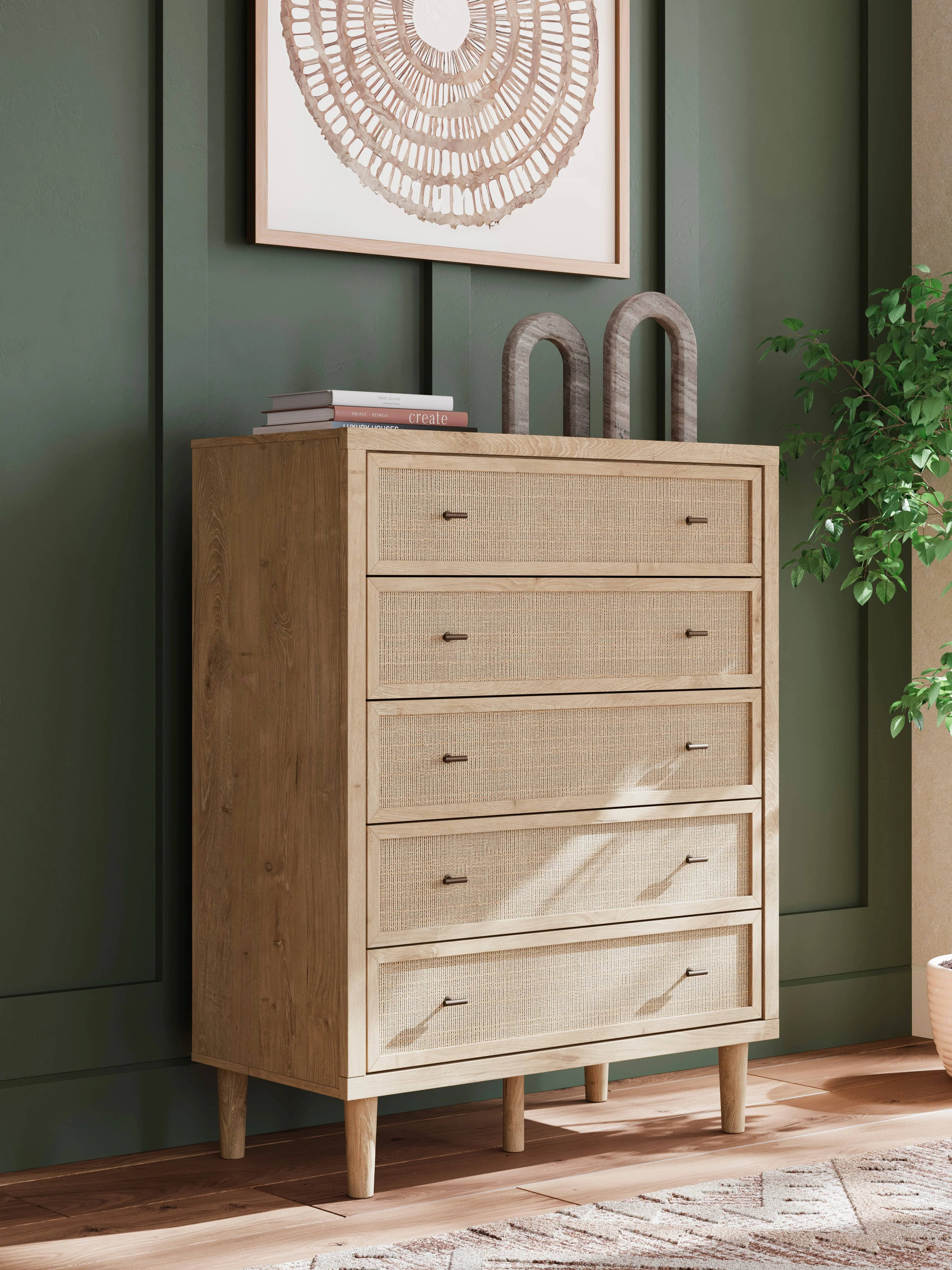Cielden Tan Platform Bedroom Set - Image 13