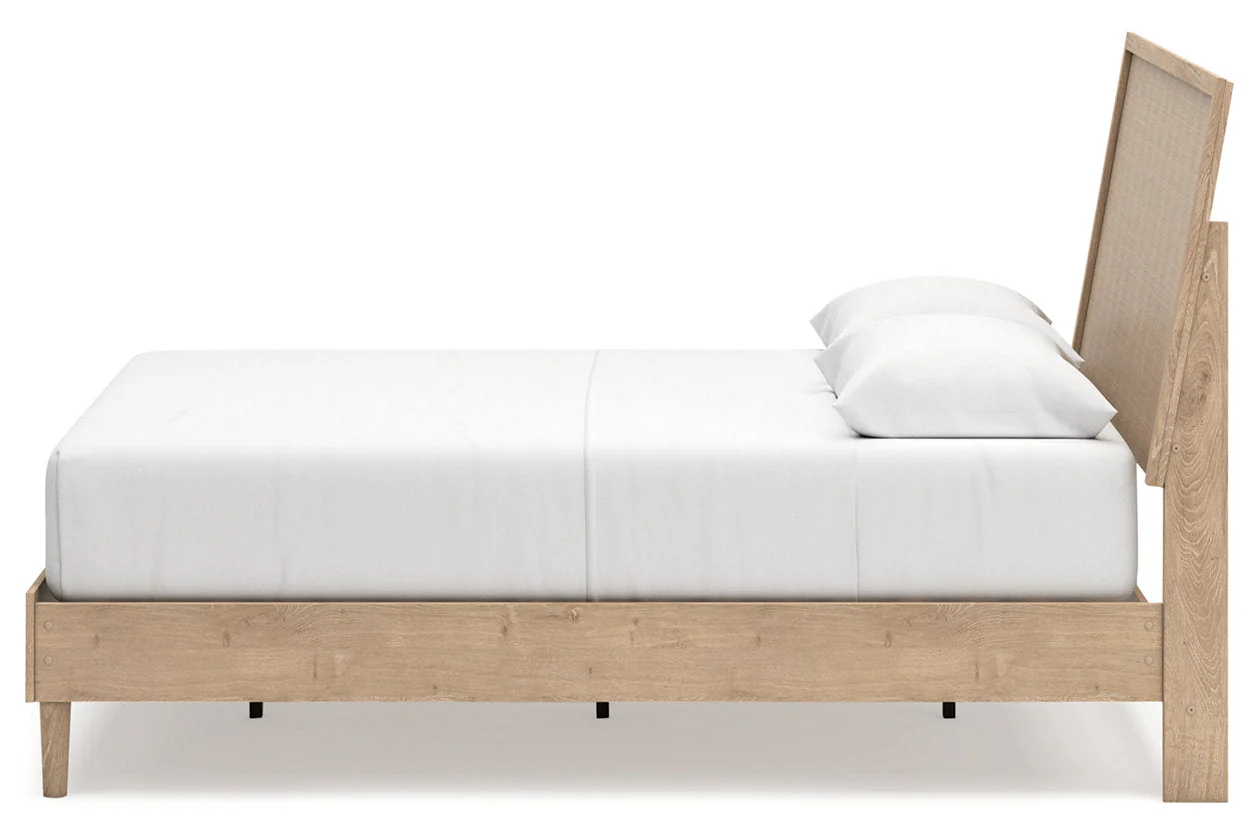Cielden Tan Queen Platform Bed - Image 7
