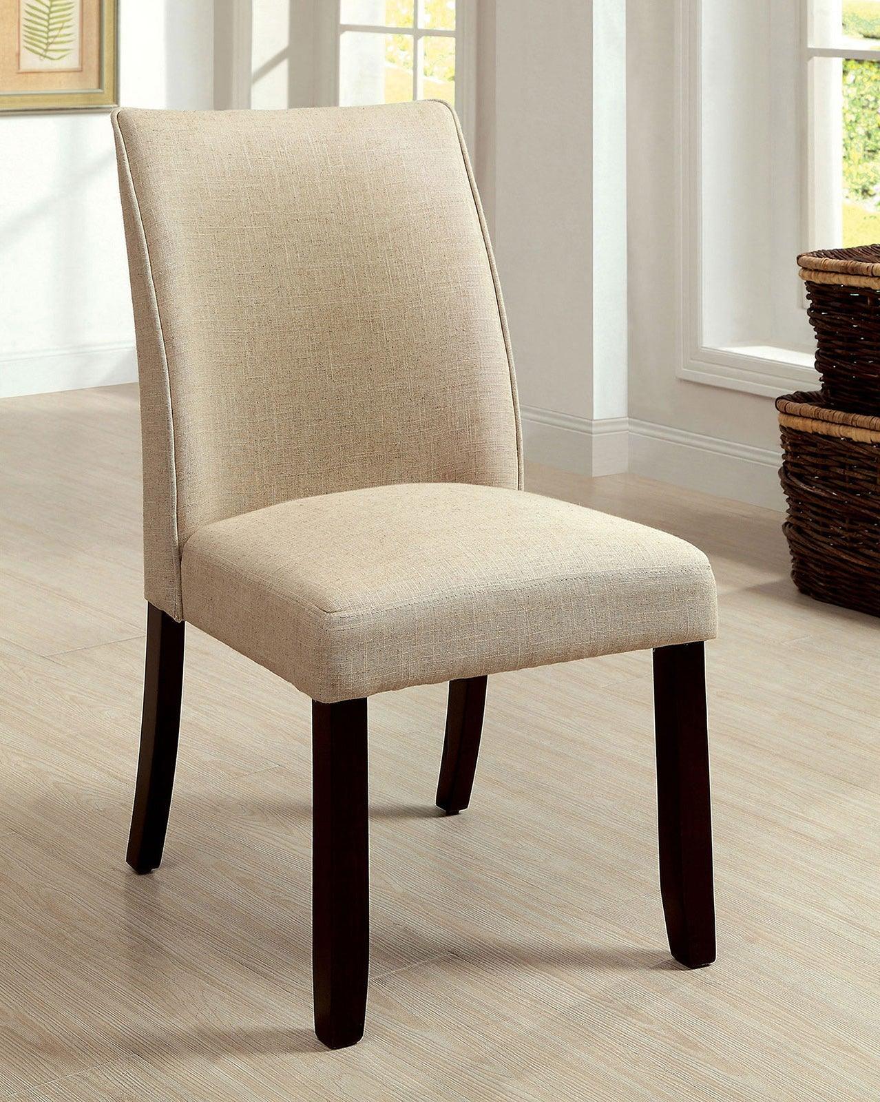 Cimma Espresso/Ivory Side Chair, Set of 2 - Image 7