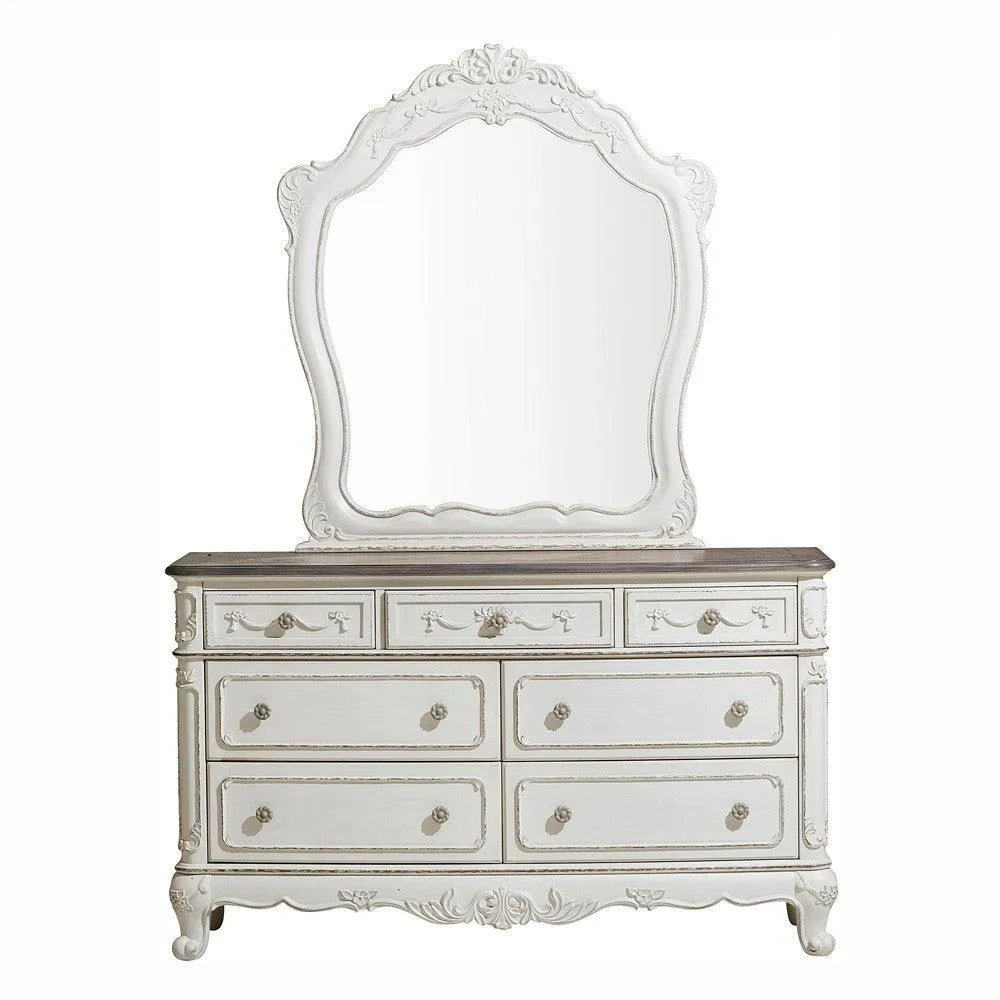 Cinderella Antique White Poster Youth Bedroom Set - Image 11